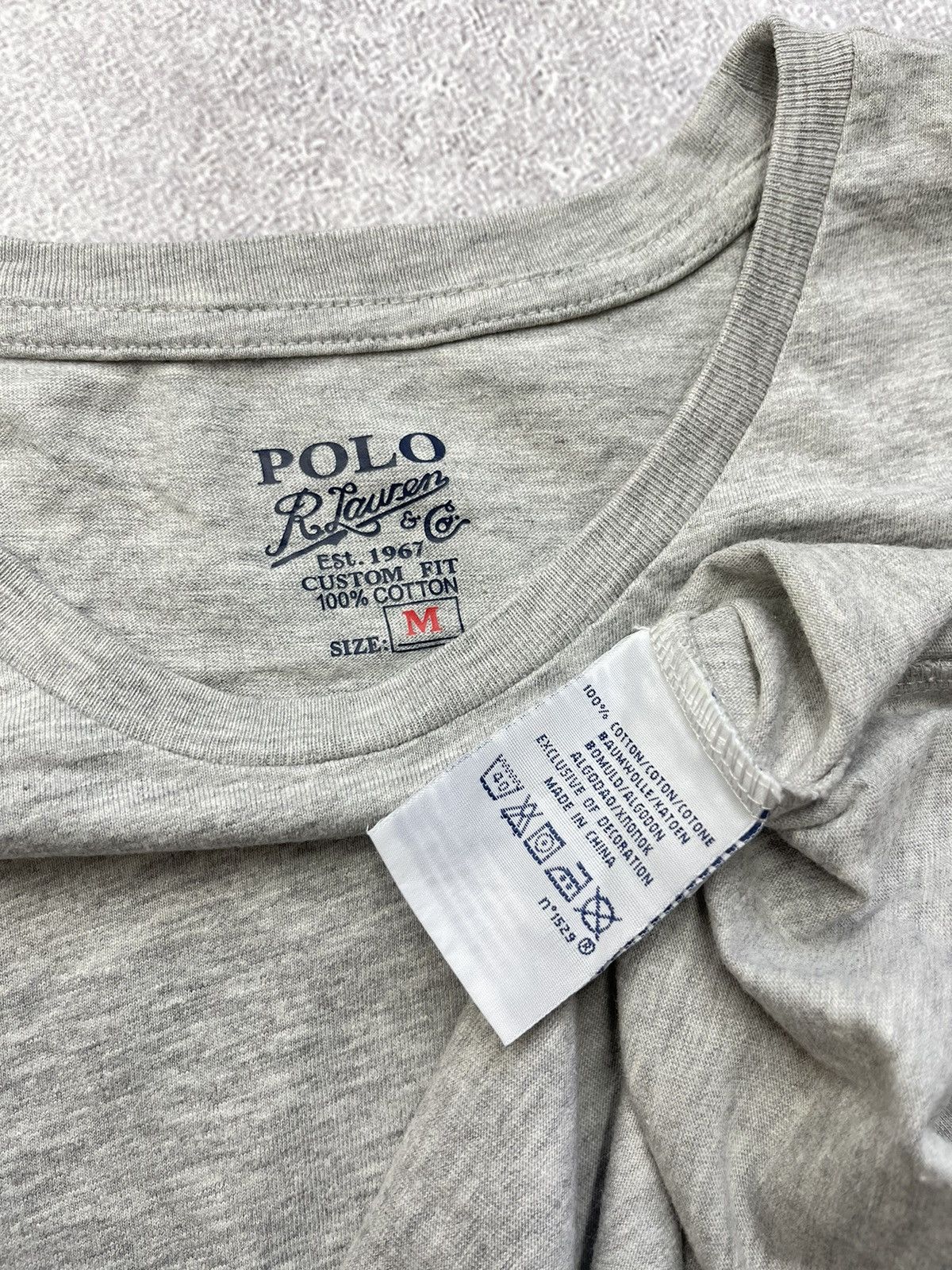 Polo Ralph Lauren × Rugby Ralph Lauren × Vintage Vintage Polo Ralph Lauren Basic Longsleeve Grey Y2K Rugby Size US M / EU 48-50 / 2 - 6 Thumbnail