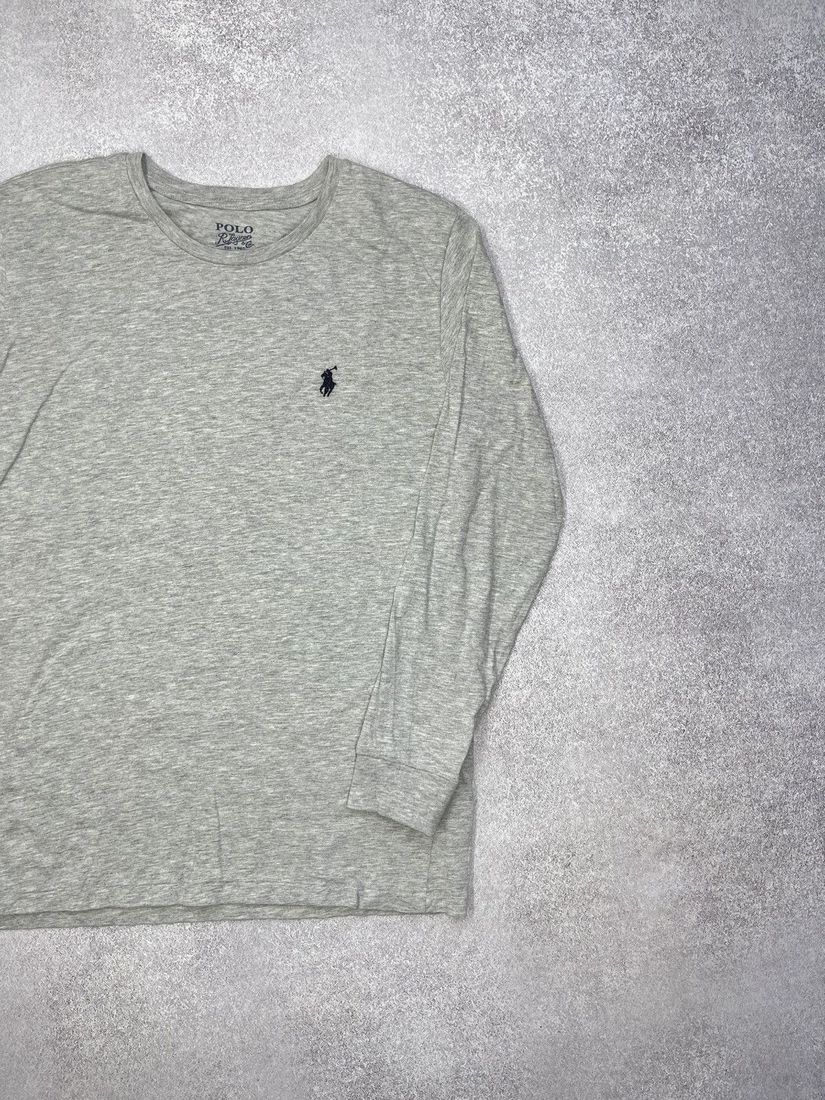 Polo Ralph Lauren × Rugby Ralph Lauren × Vintage Vintage Polo Ralph Lauren Basic Longsleeve Grey Y2K Rugby Size US M / EU 48-50 / 2 - 4 Thumbnail