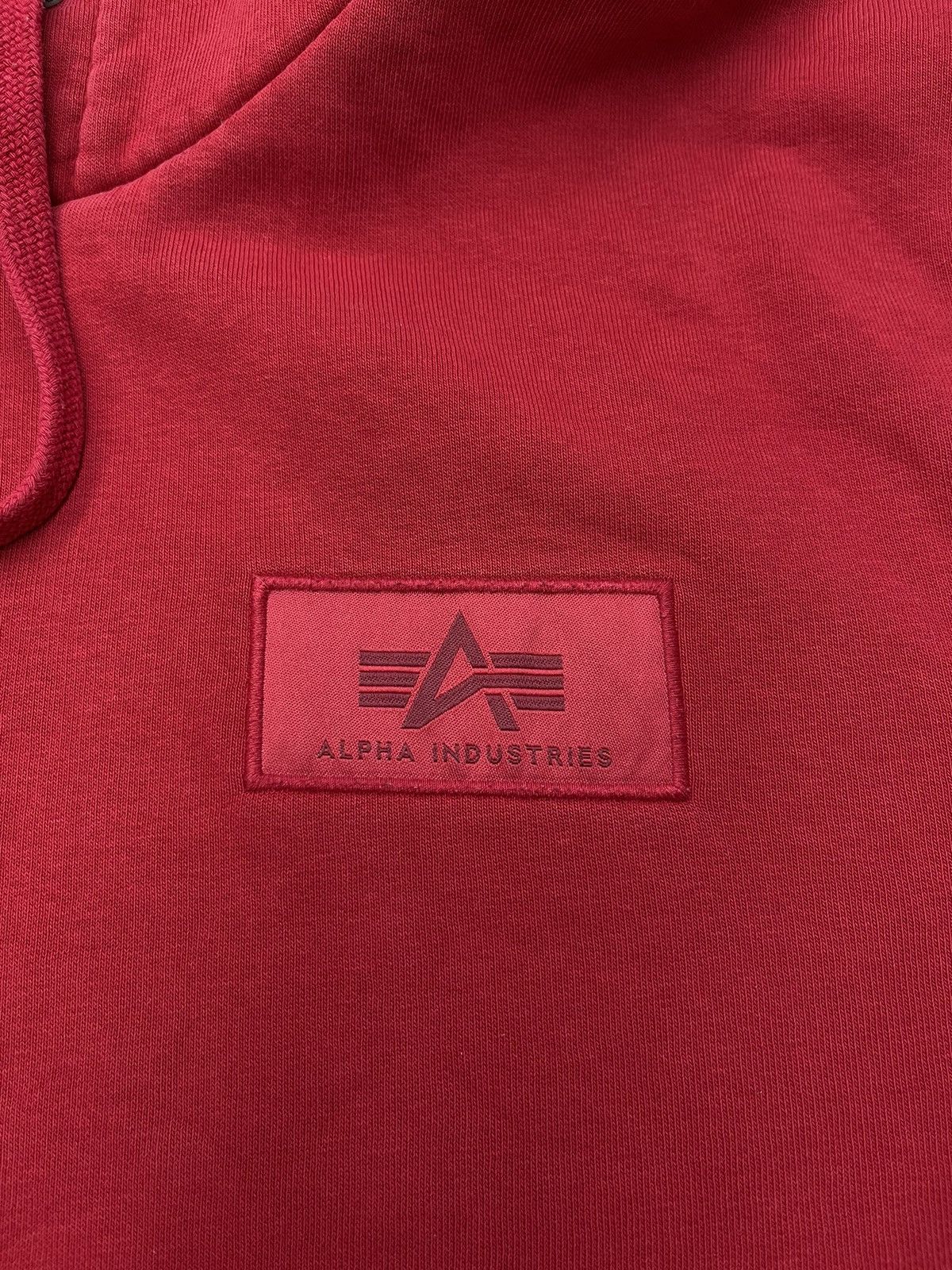 Alpha Industries Mens Alpha Industries Red Hoodie Big Logo Size US M / EU 48-50 / 2 - 6 Thumbnail