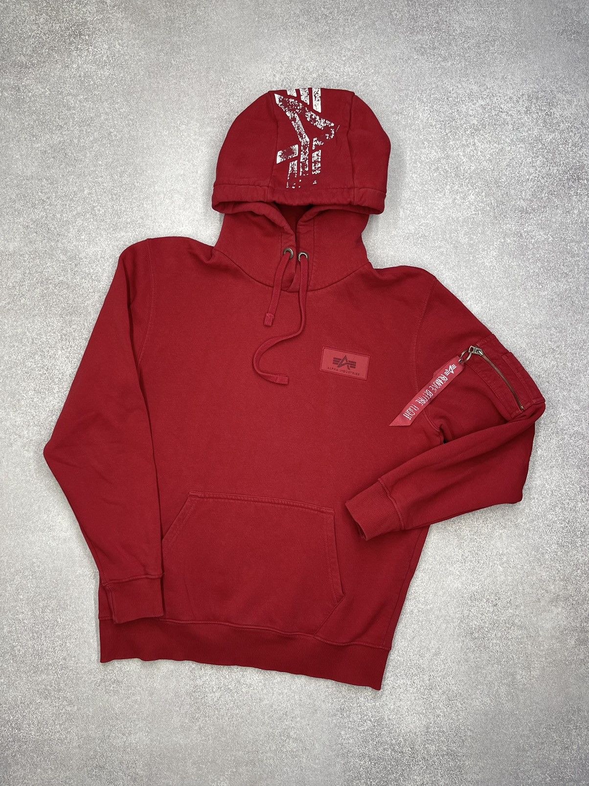 Alpha Industries Mens Alpha Industries Red Hoodie Big Logo Size US M / EU 48-50 / 2 - 3 Thumbnail
