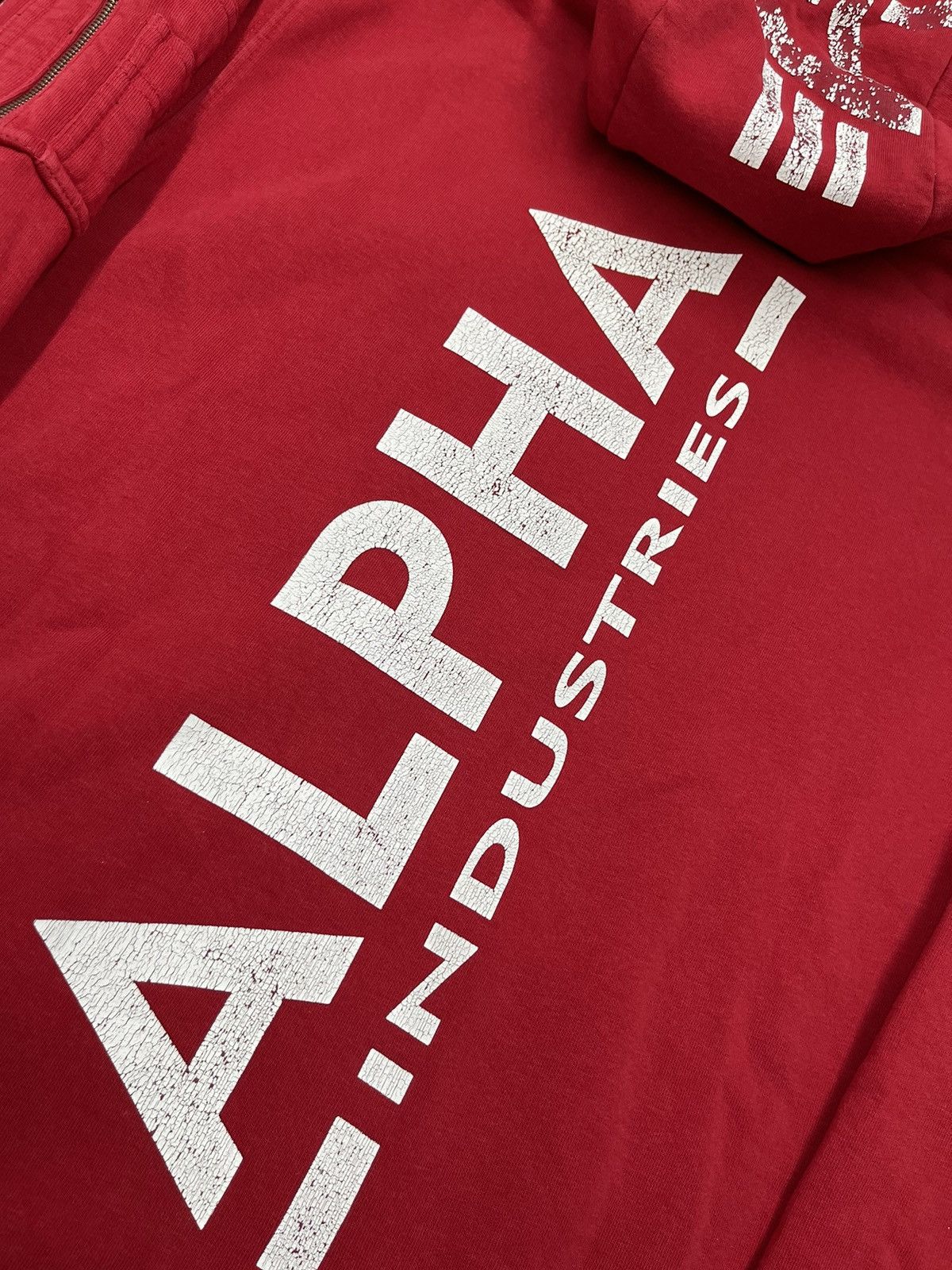 Alpha Industries Mens Alpha Industries Red Hoodie Big Logo Size US M / EU 48-50 / 2 - 2 Thumbnail