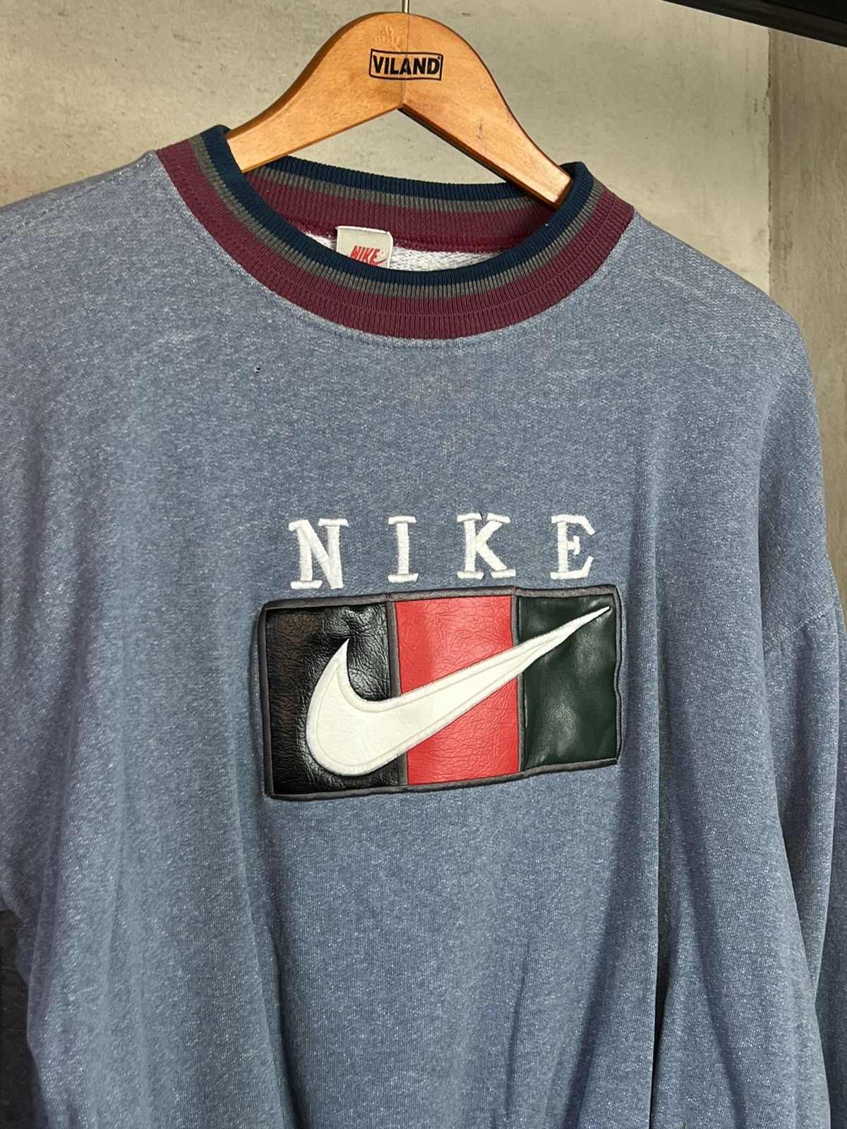 Nike × Vintage Vintage Nike 80’s Big Leather Logo Size US S / EU 44-46 / 1 - 3 Thumbnail
