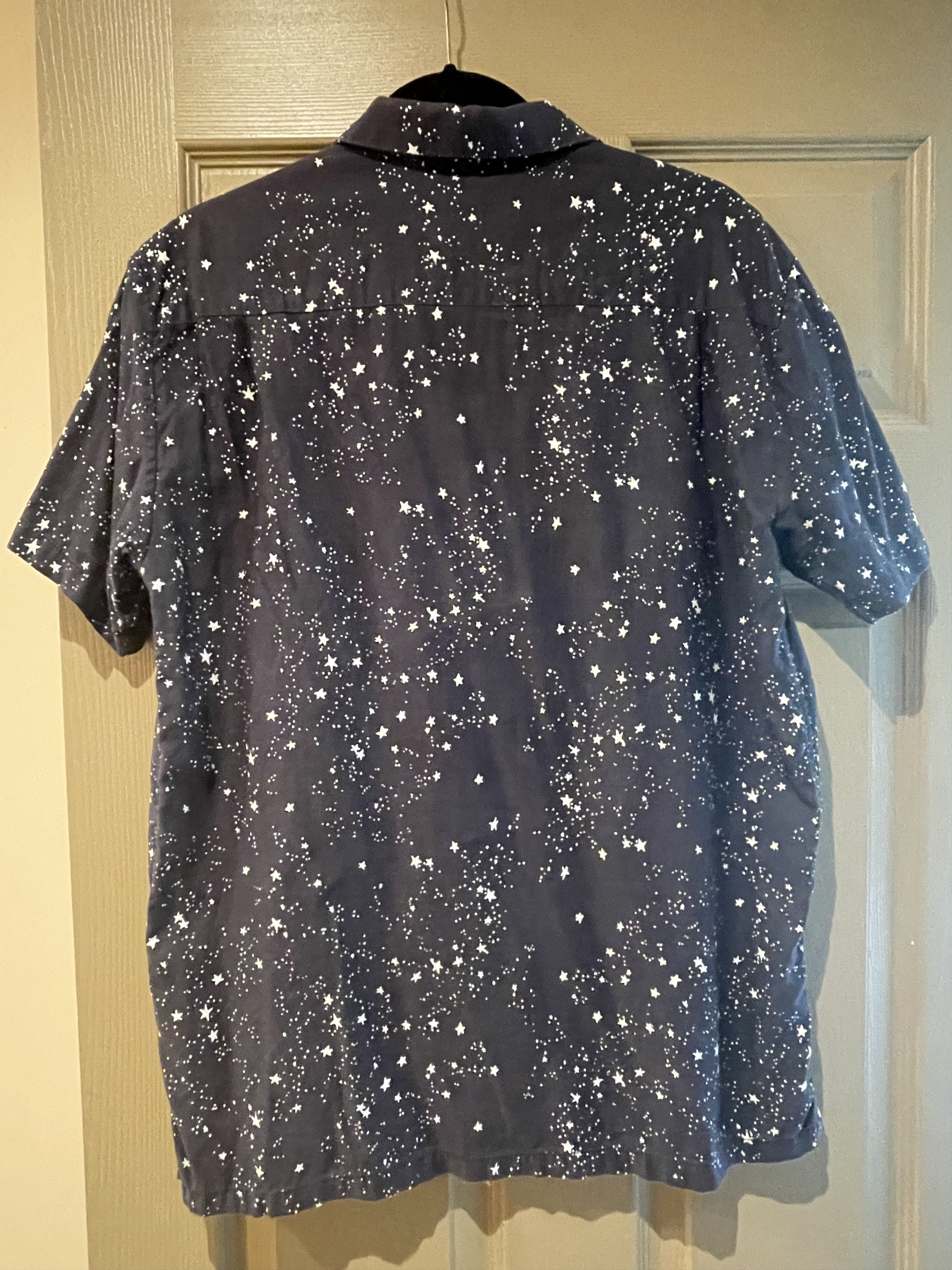 Double Rainbouu Starry Night Sky Short Sleeve Button Up Shirt Size US M / EU 48-50 / 2 - 2 Thumbnail