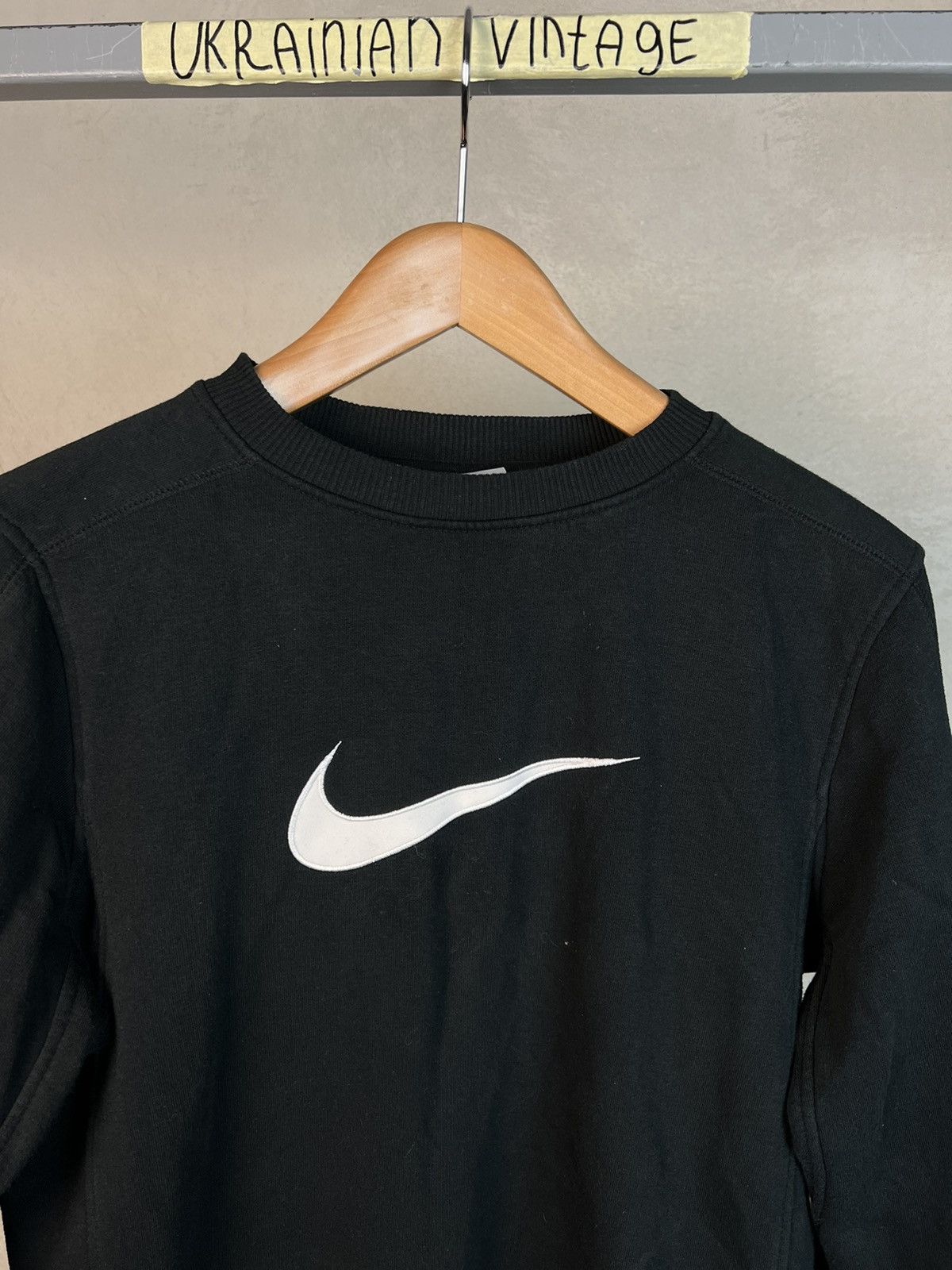 Nike × Vintage Vintage Nike Sweatshirt Big Swoosh Logo Size US S / EU 44-46 / 1 - 1 Thumbnail