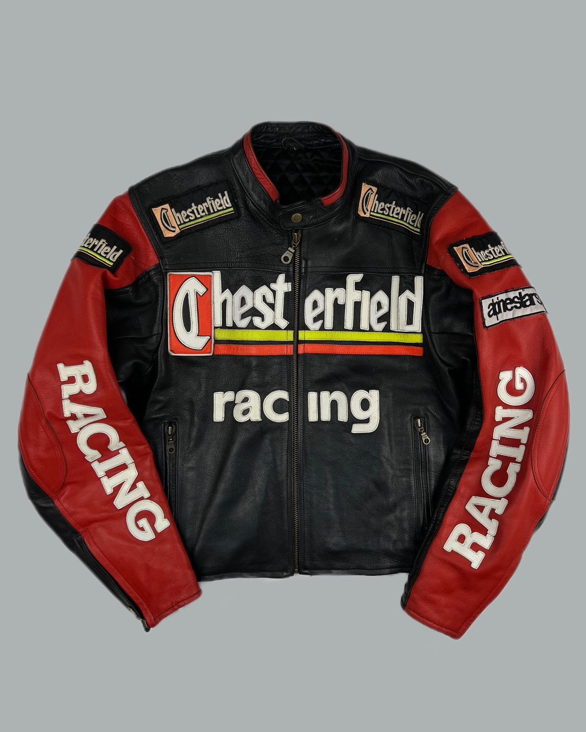 Avant Garde Chesterfield vintage racing leather jacket | Grailed