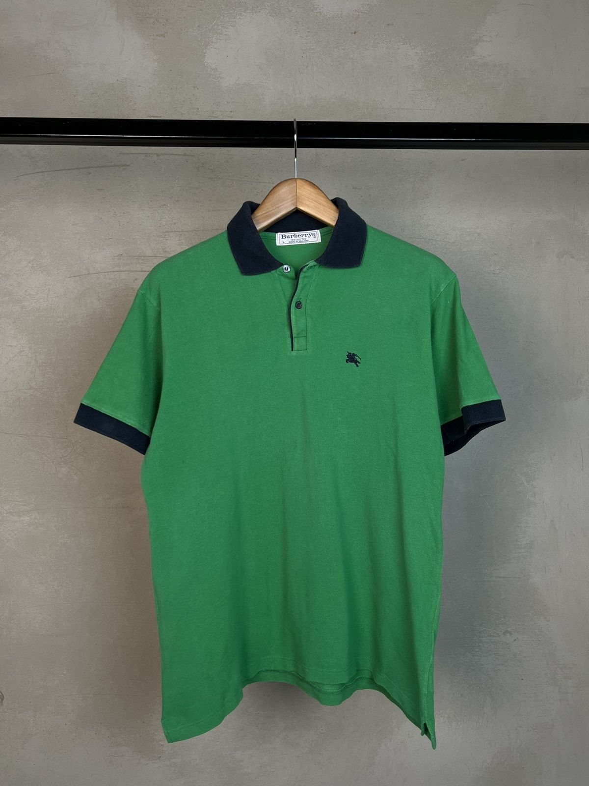 Burberry × Vintage •Free shipping• Burberrys Vintage Polo T-Shirt Size US L / EU 52-54 / 3 - 3 Thumbnail