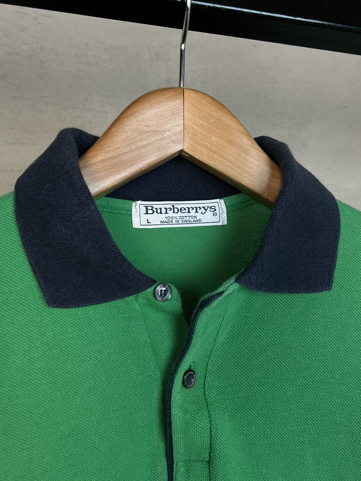 Burberry × Vintage •Free shipping• Burberrys Vintage Polo T-Shirt Size US L / EU 52-54 / 3 - 5 Thumbnail
