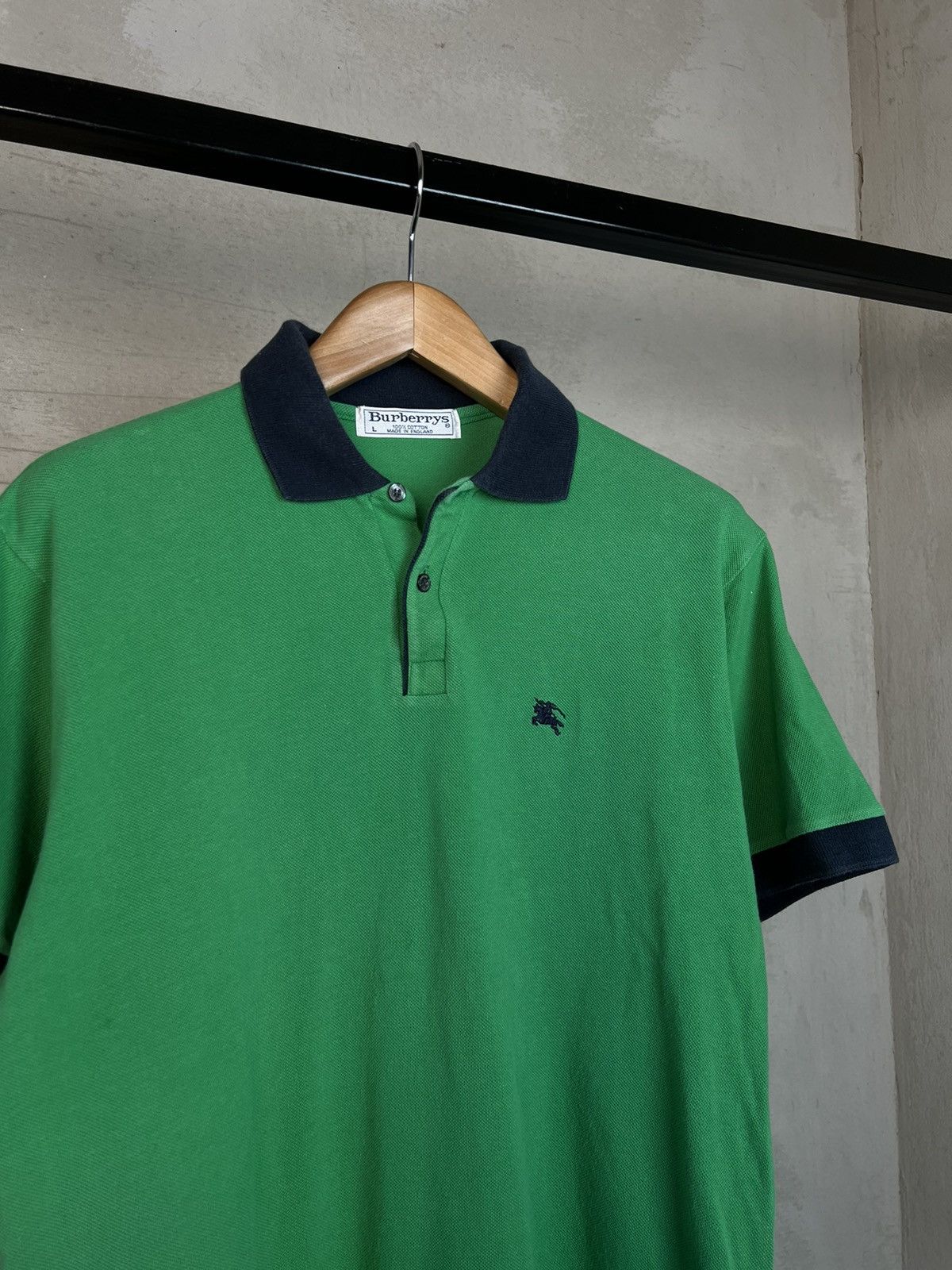 Burberry × Vintage •Free shipping• Burberrys Vintage Polo T-Shirt Size US L / EU 52-54 / 3 - 2 Thumbnail