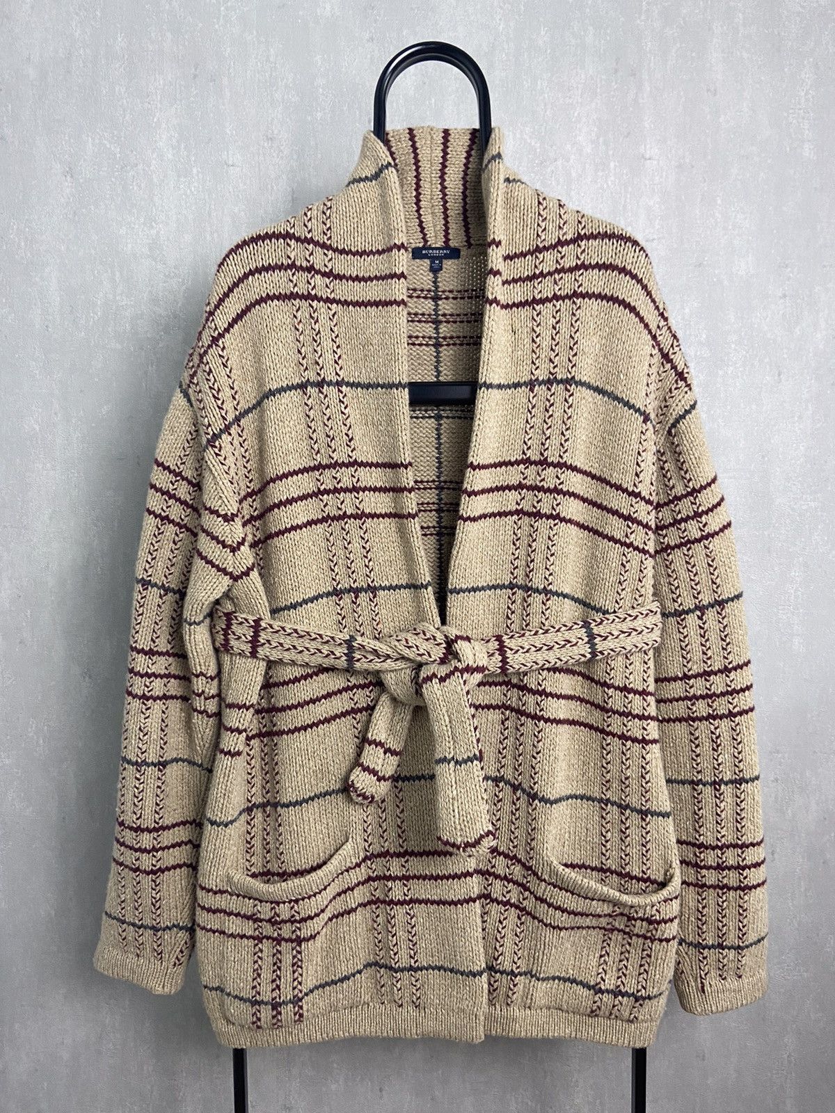 Burberry vintage wool/cashmere knitwear coat cardigan Rare