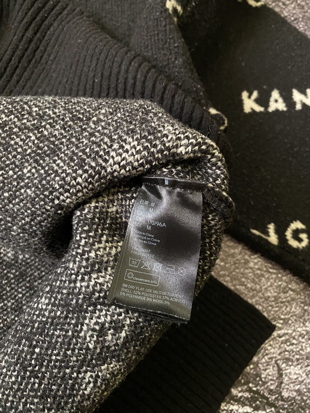 H&M Unisex Kangol x h&m sweater rare black knit Size US M / EU 48-50 / 2 - 6 Thumbnail