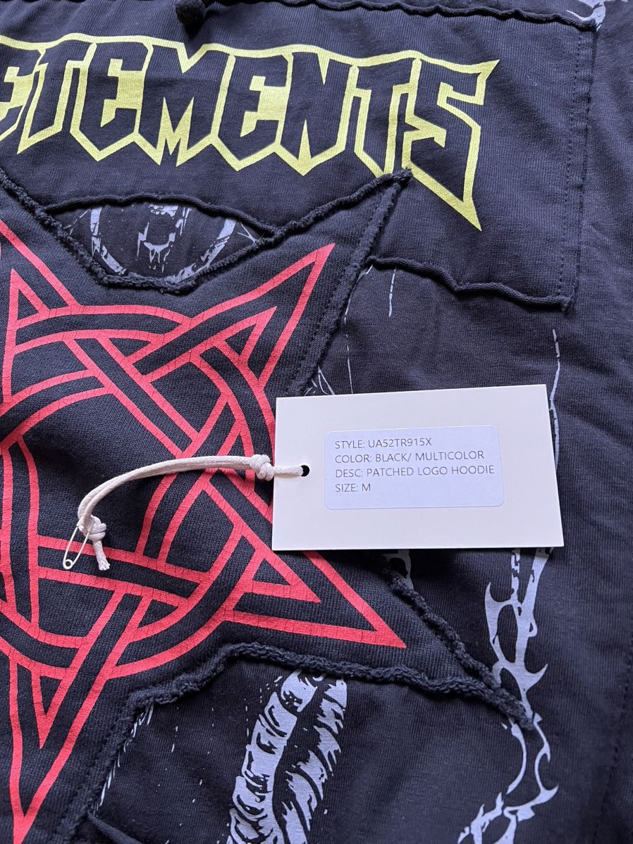 Vetements Vetements Black Yellow Red J’Adore Hardcore Hoodie Medium M Size US M / EU 48-50 / 2 - 9 Thumbnail