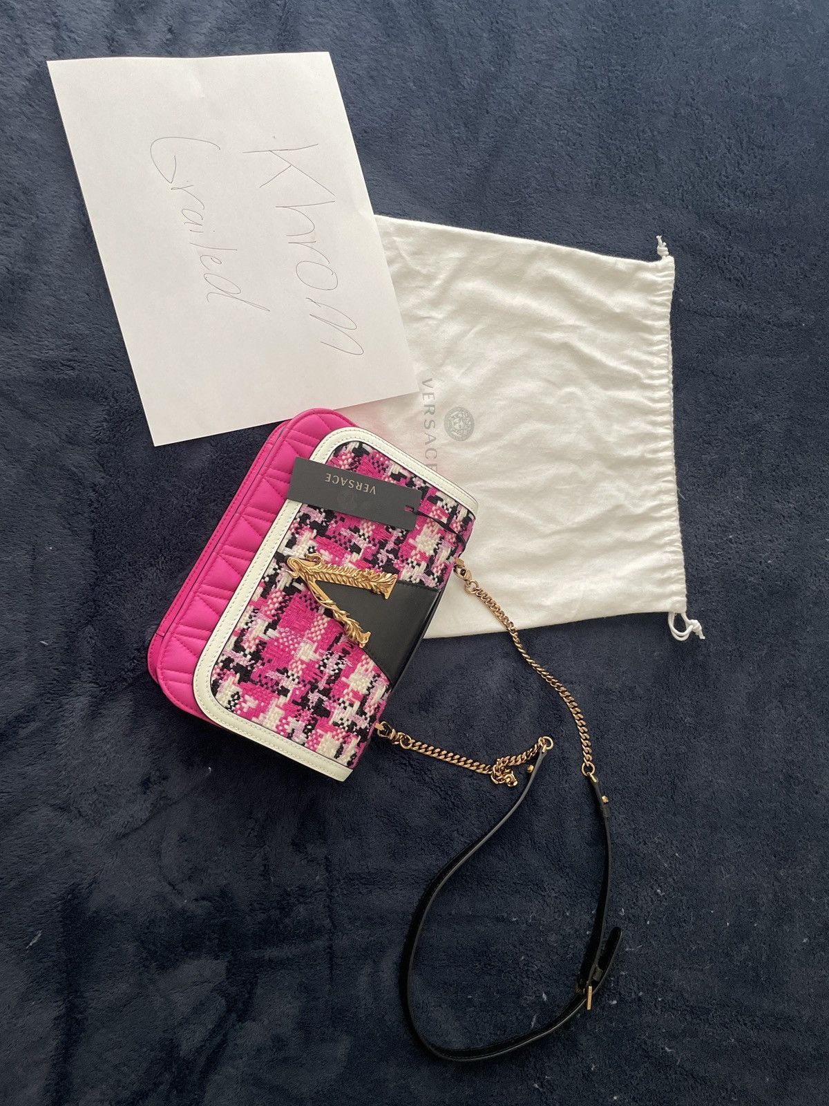 Versace Versace Virtus tweed handbag Size ONE SIZE - 1 Thumbnail