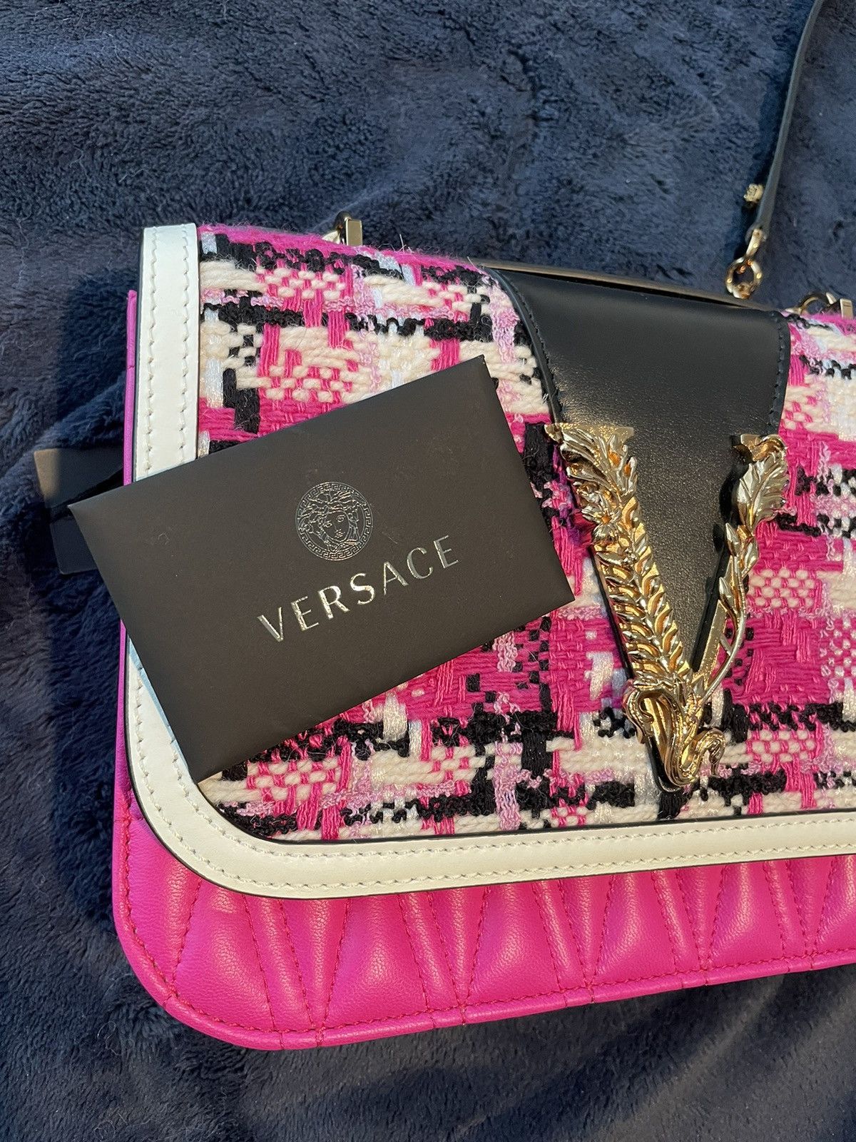 Versace Versace Virtus tweed handbag Size ONE SIZE - 6 Thumbnail