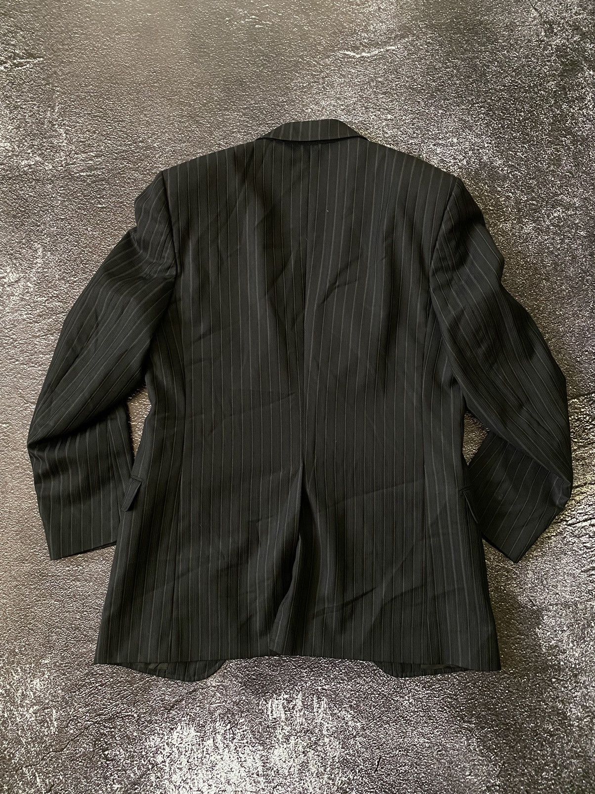 Dolce & Gabbana Dolce & Gabbana Striped Black Wool Blazer Size 48R - 4 Thumbnail