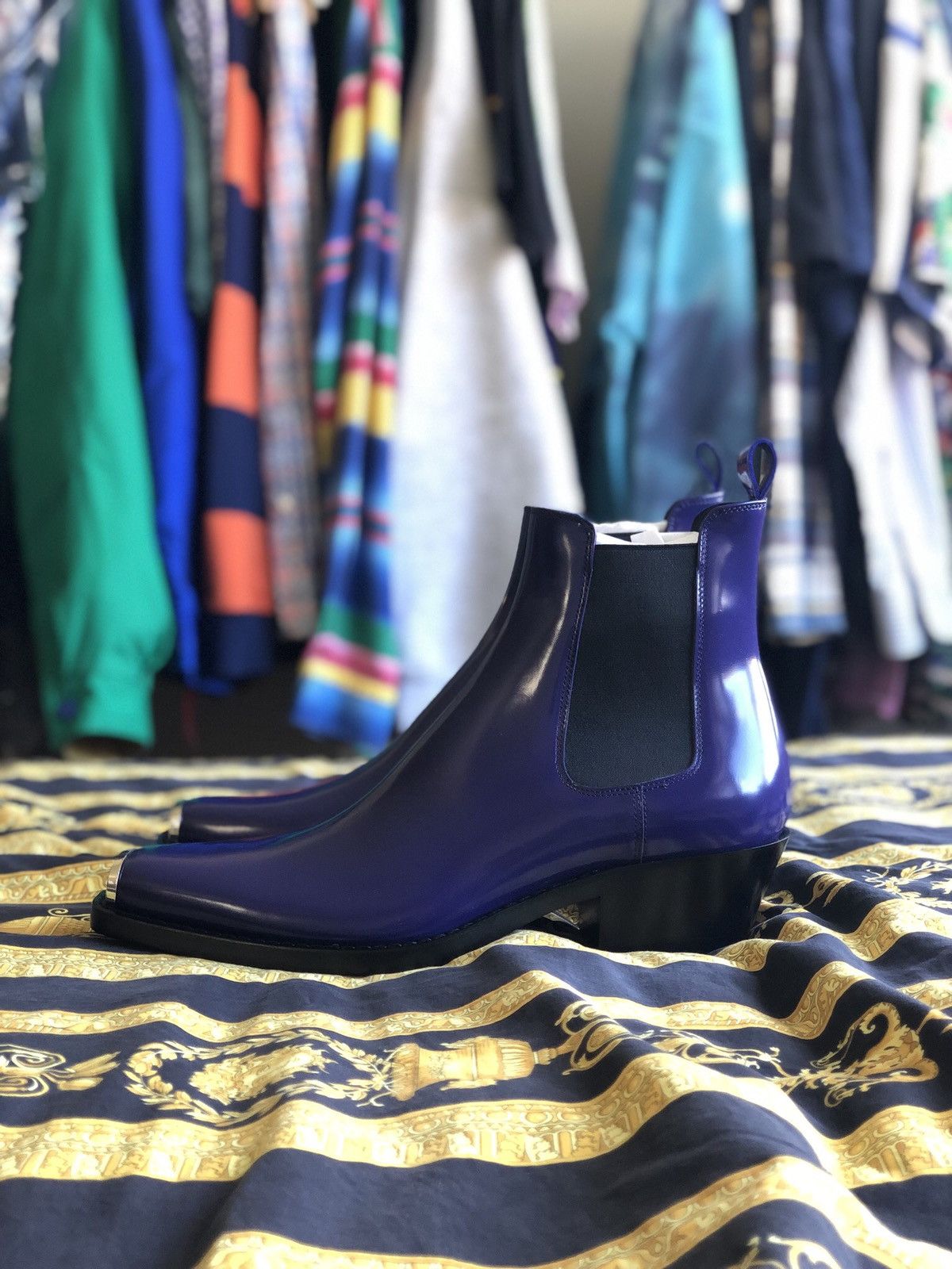 Calvin Klein 205W39NYC CHELSEA BOOT SILVER TOE PLATE Western Chris Crosta Size US 9.5 / EU 42-43 - 6 Thumbnail