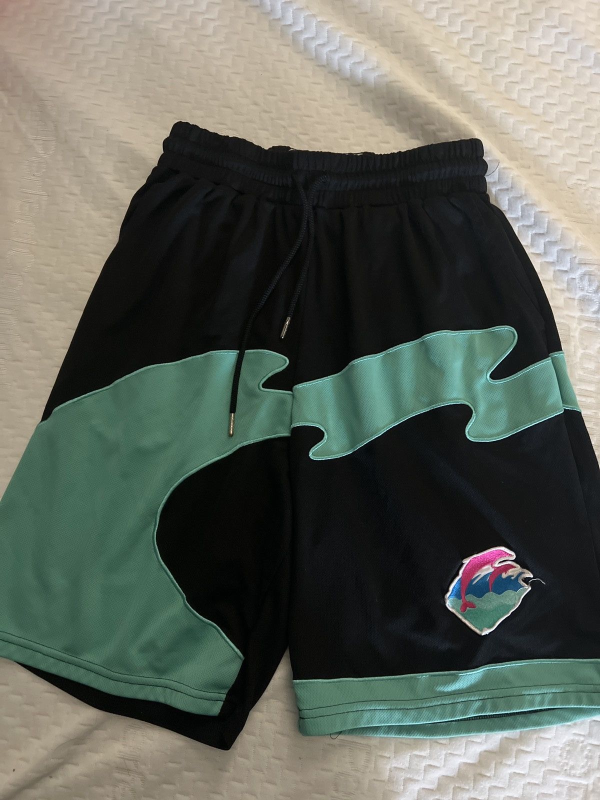 Pink Dolphin Pink Dolphin Black & Blue Shorts Grailed