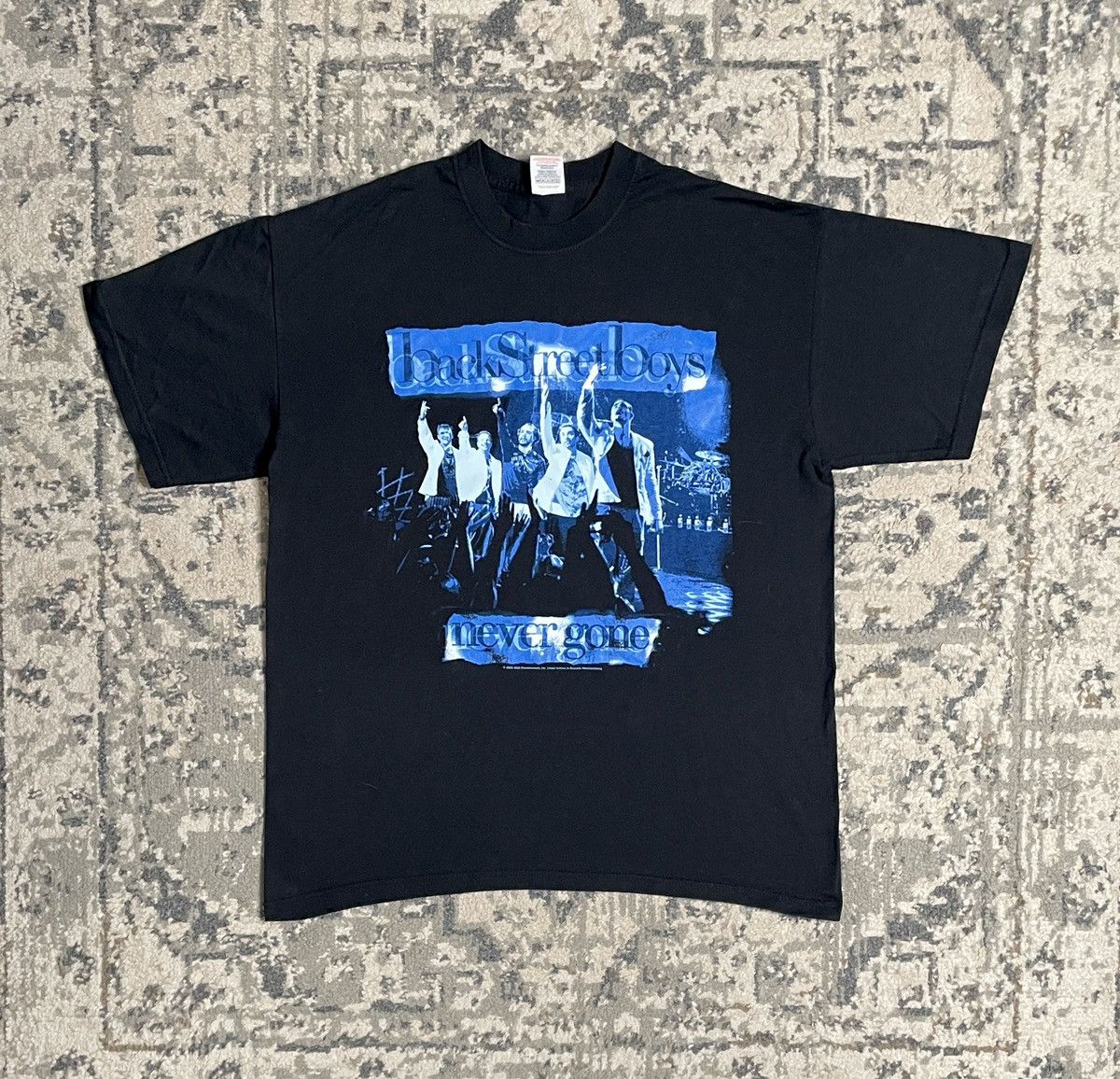 Vintage Vintage Black T-Shirt Tee BackStreet Boys Never Gone 2005 | Grailed