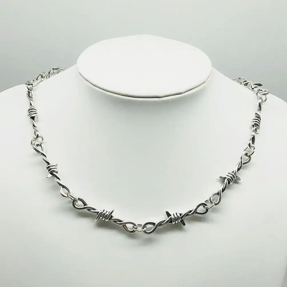 Handmade Wire Thorn Chain Necklace Size ONE SIZE - 1 Thumbnail