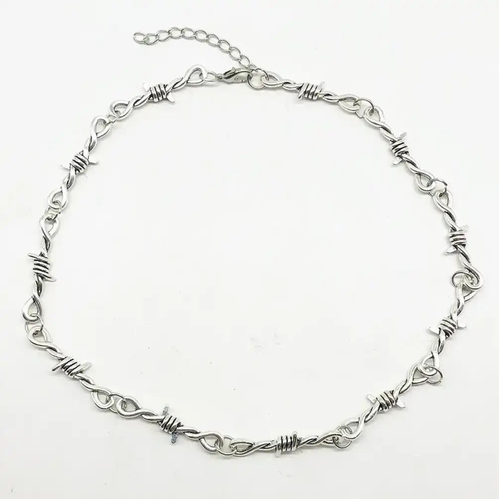 Handmade Wire Thorn Chain Necklace Size ONE SIZE - 2 Thumbnail