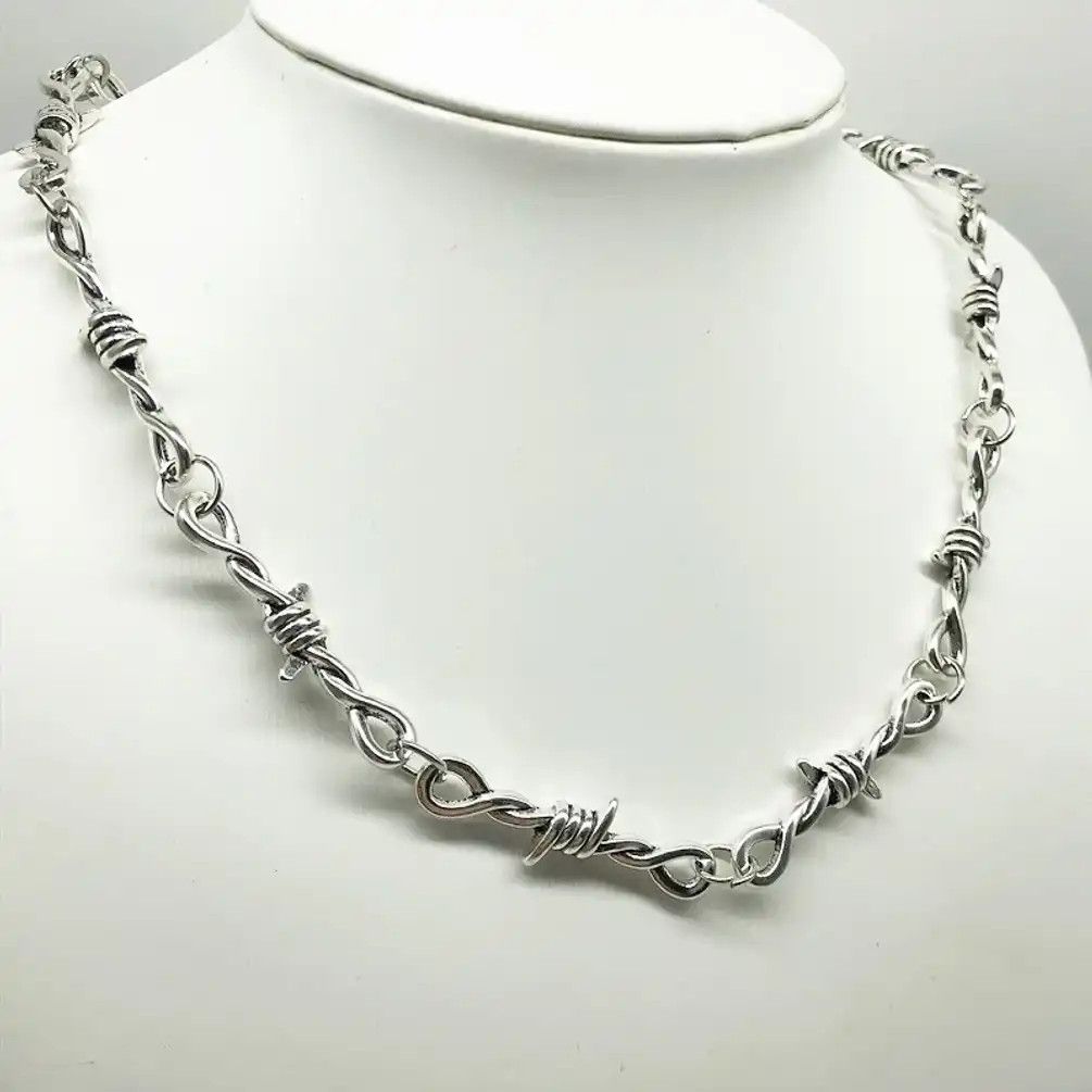 Handmade Wire Thorn Chain Necklace Size ONE SIZE - 3 Thumbnail