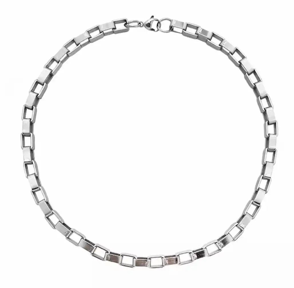 Jewelry Block Link Chain Necklace Size ONE SIZE - 5 Thumbnail