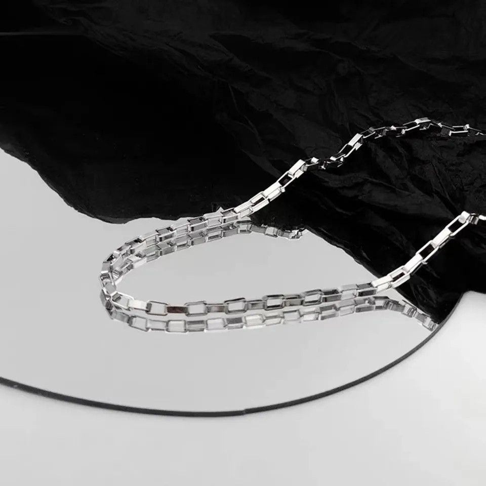 Jewelry Block Link Chain Necklace Size ONE SIZE - 4 Thumbnail