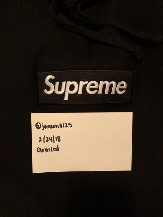 Supreme Box Logo Hooded Sweatshirt Black Men's - FW16 - US