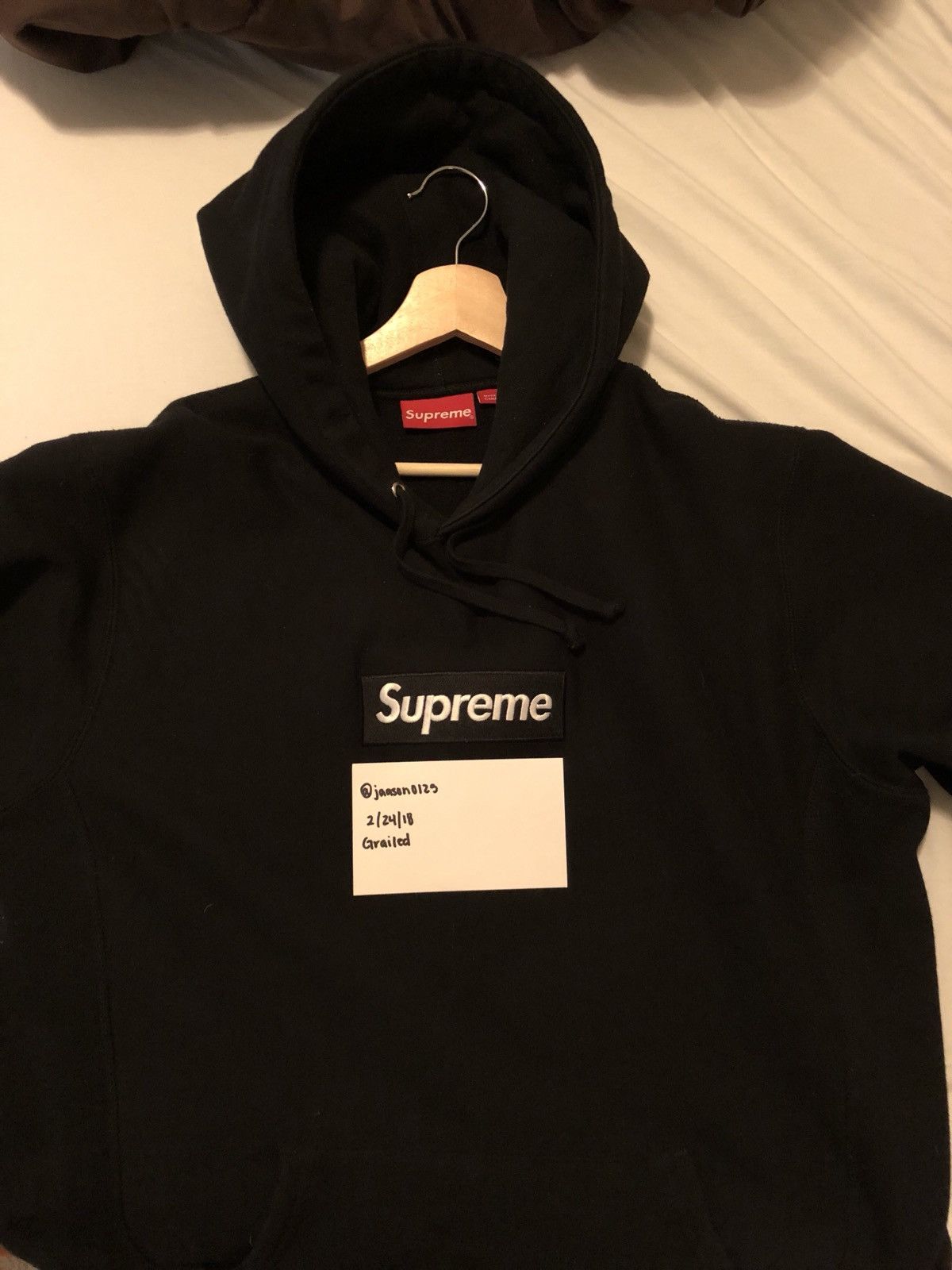 SUPREME BOX LOGO HOODIE BLACK (FW16) – ODTO