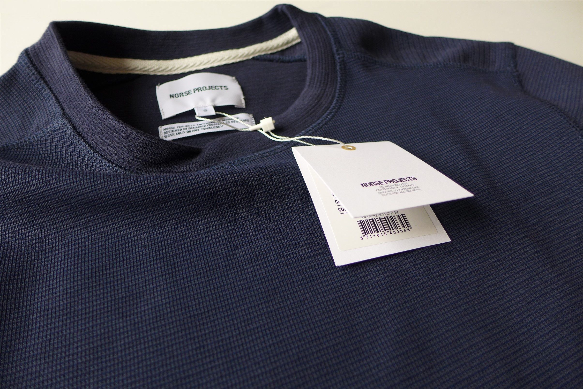 Norse Projects Norse Projects Vagn Rib Sweatshirt -- Navy Cotton Size US S / EU 44-46 / 1 - 4 Thumbnail