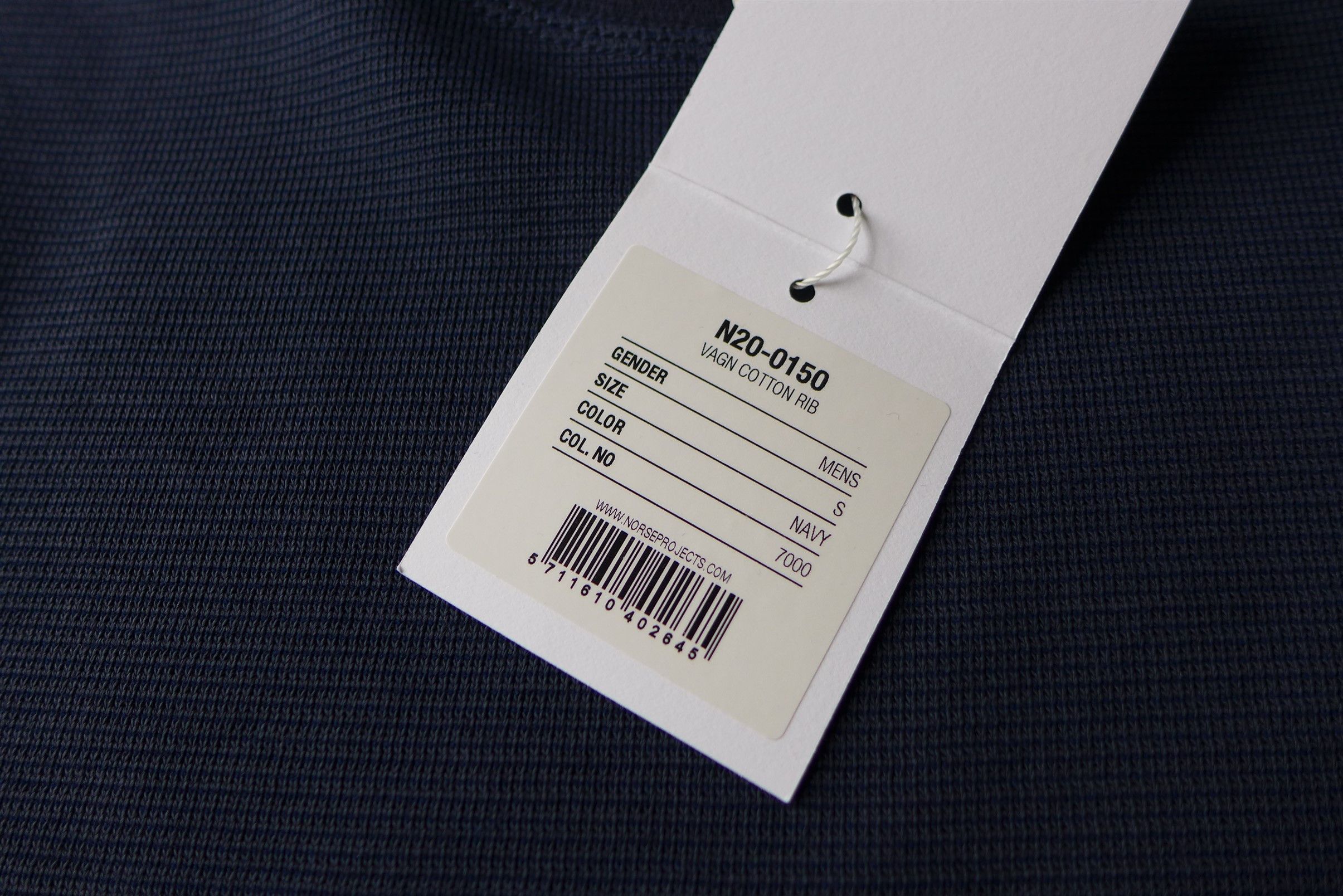 Norse Projects Norse Projects Vagn Rib Sweatshirt -- Navy Cotton Size US S / EU 44-46 / 1 - 7 Thumbnail