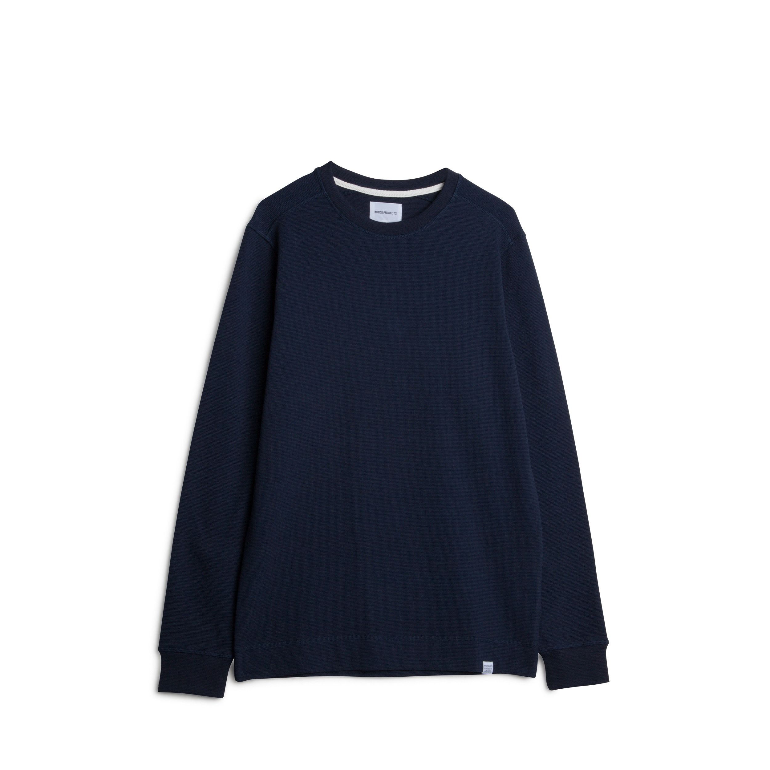 Norse Projects Norse Projects Vagn Rib Sweatshirt -- Navy Cotton Size US S / EU 44-46 / 1 - 9 Thumbnail