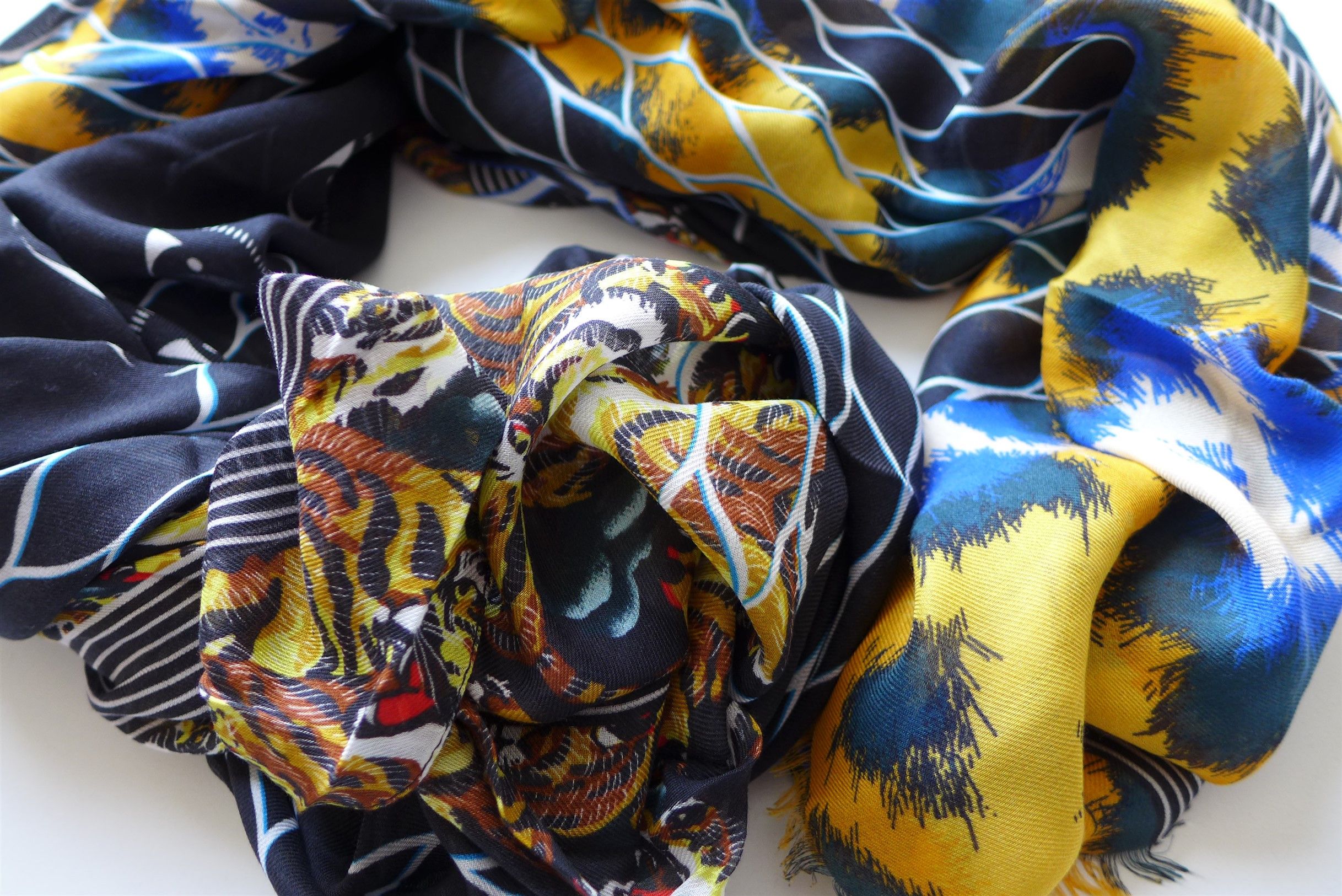 Kenzo Kenzo Multi Logo Modal Scarf Size ONE SIZE - 9 Thumbnail