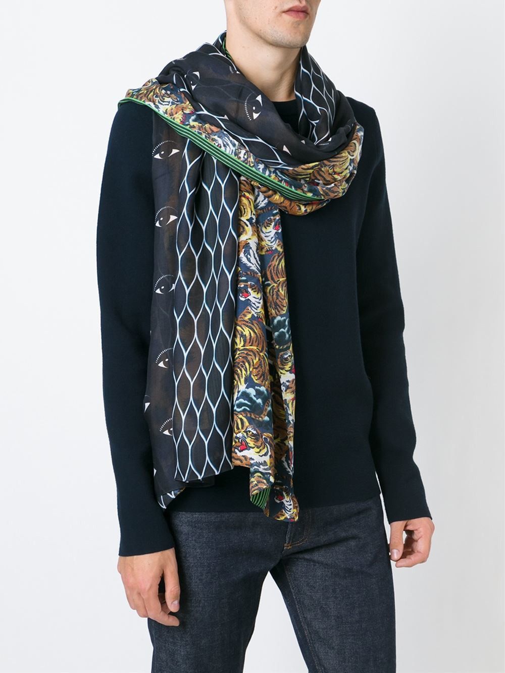 Kenzo Kenzo Multi Logo Modal Scarf Size ONE SIZE - 1 Thumbnail