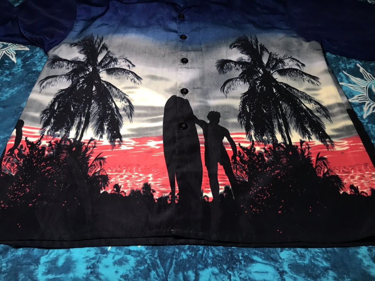 Vintage Vintage Hundred Continent Hawaiian Shirt Collar Y2K Size US XL / EU 56 / 4 - 3 Thumbnail