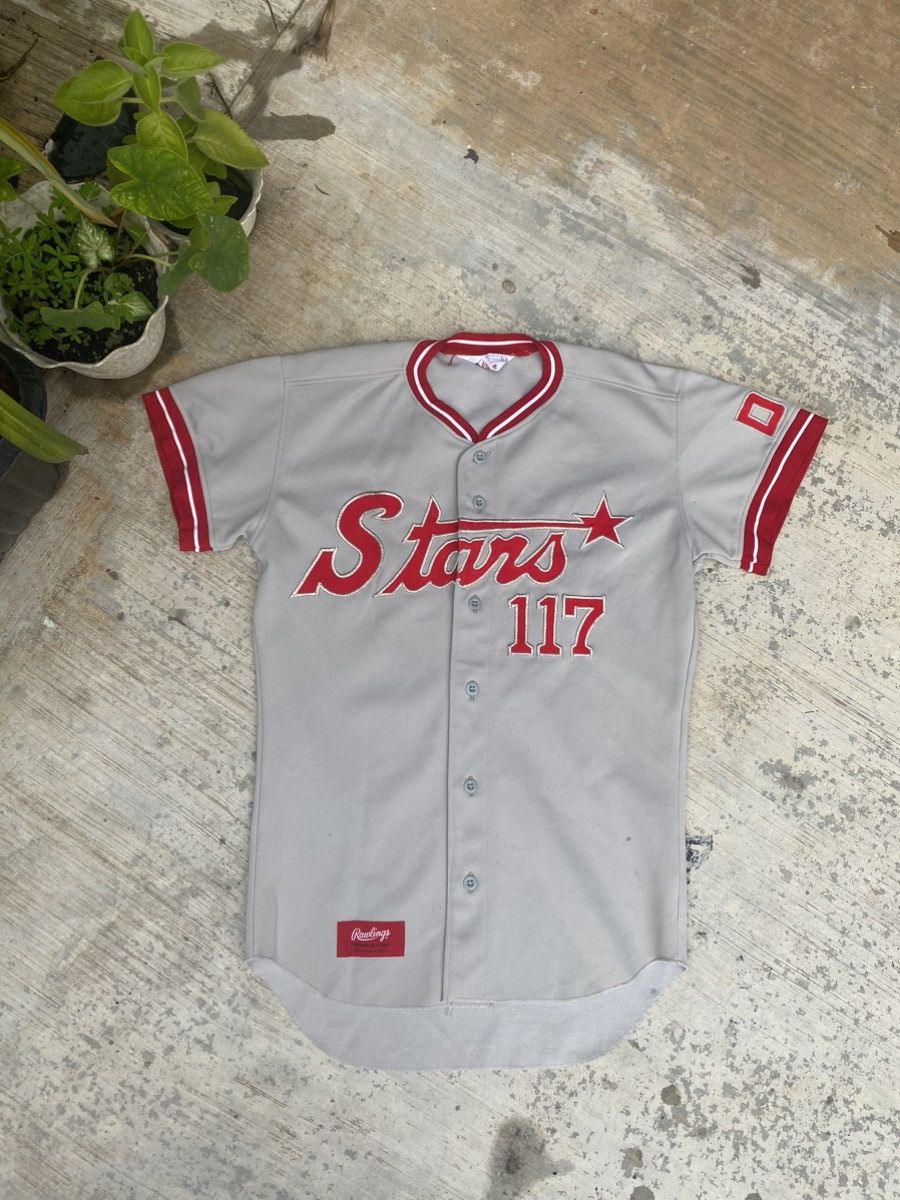 Japanese Brand Vintage STAR 117 Rawlings Jerseys Size US L / EU 52-54 / 3 - 1 Thumbnail