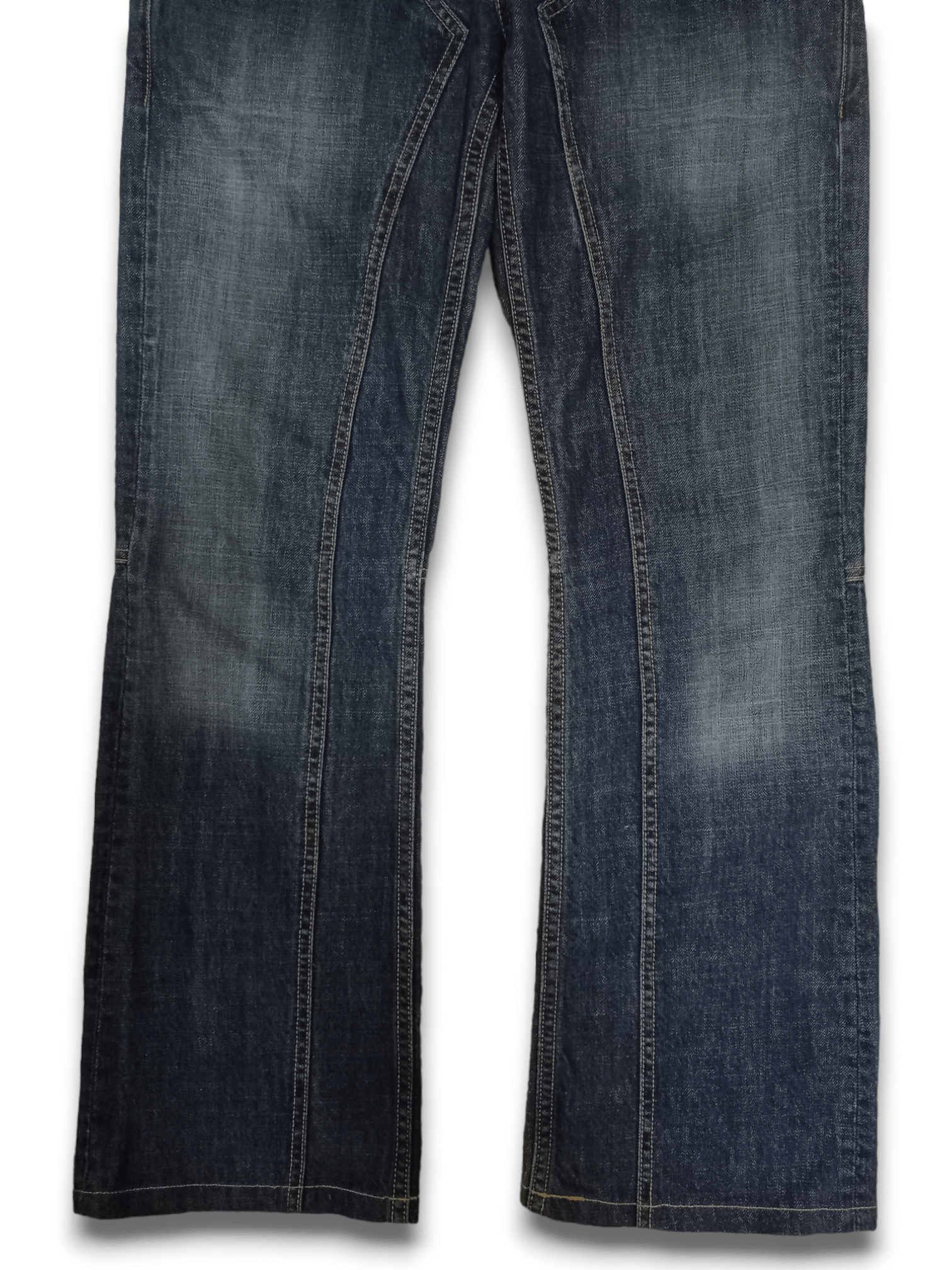 Japanese Brand × Seditionaries Vintage Japanese Brand Blue Wash Studded Flare Jeans Size US 28 / EU 44 - 7 Thumbnail