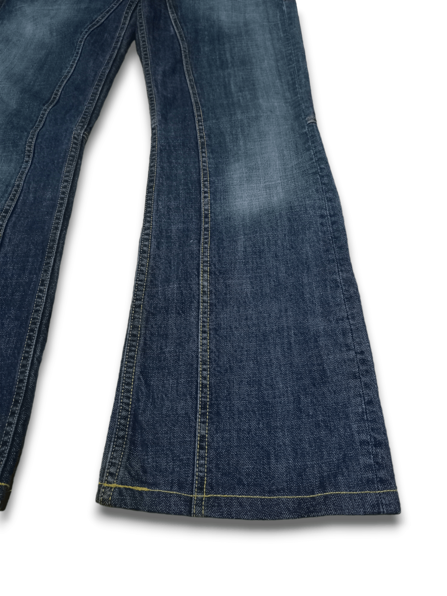 Japanese Brand × Seditionaries Vintage Japanese Brand Blue Wash Studded Flare Jeans Size US 28 / EU 44 - 9 Thumbnail