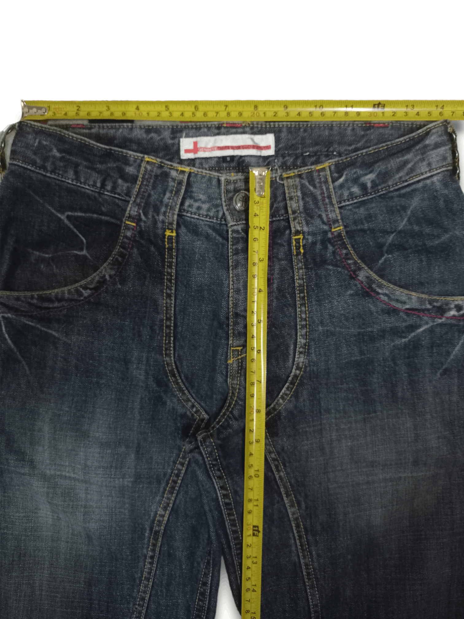 Japanese Brand × Seditionaries Vintage Japanese Brand Blue Wash Studded Flare Jeans Size US 28 / EU 44 - 13 Thumbnail
