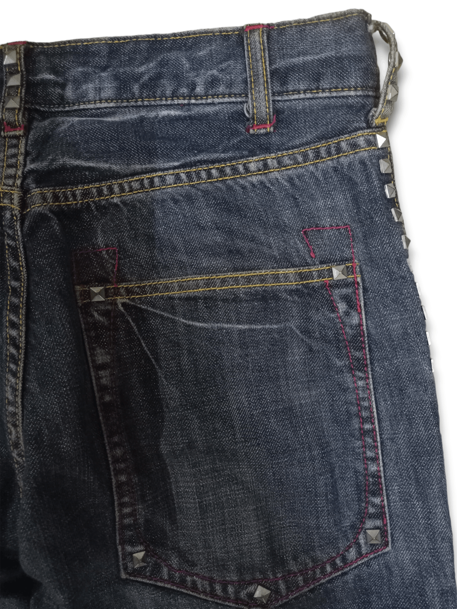 Japanese Brand × Seditionaries Vintage Japanese Brand Blue Wash Studded Flare Jeans Size US 28 / EU 44 - 11 Thumbnail