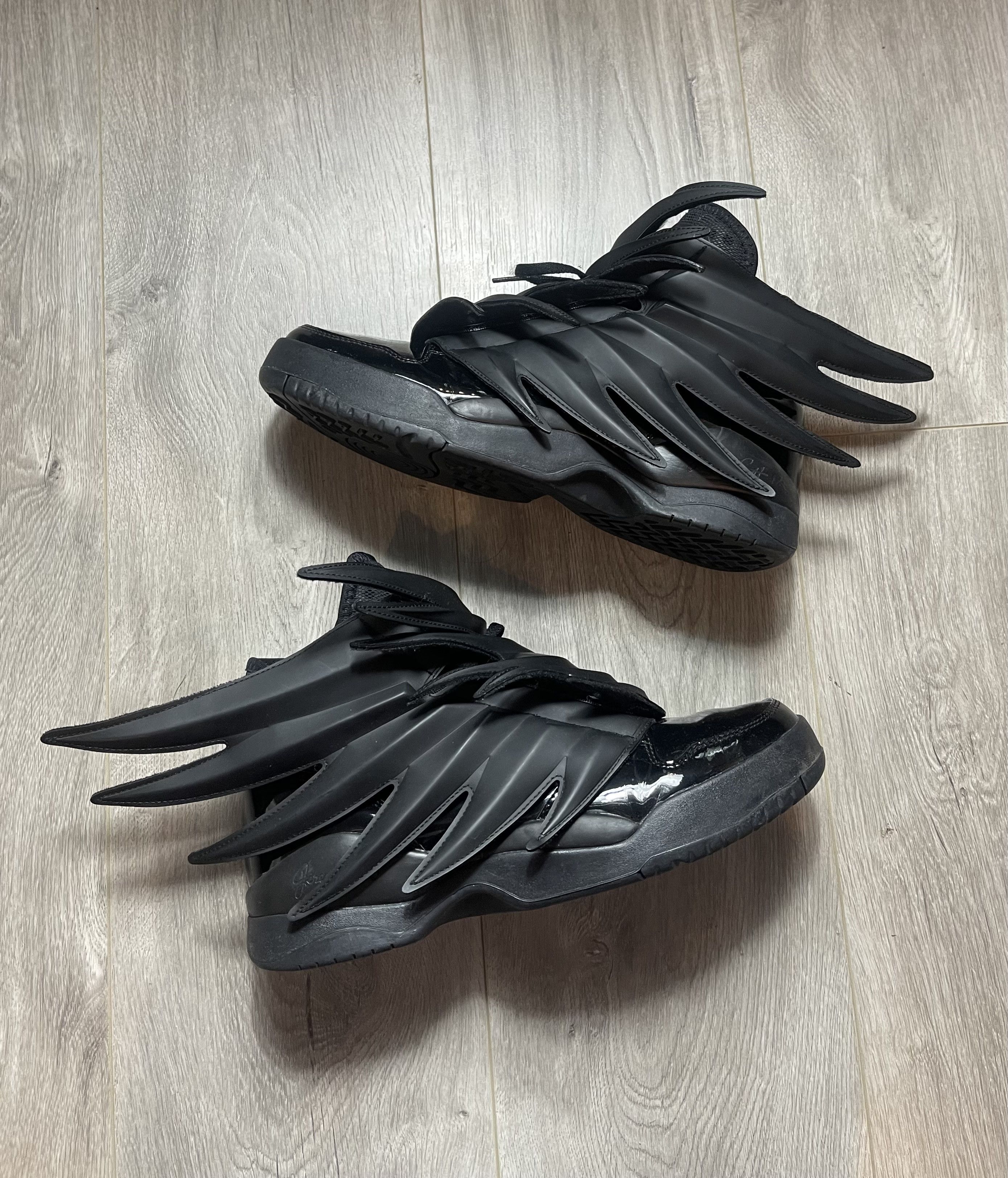 Adidas Adidas Jeremy Scott 3.0 Wings DARK KNIGHT Shoes Batman | Grailed
