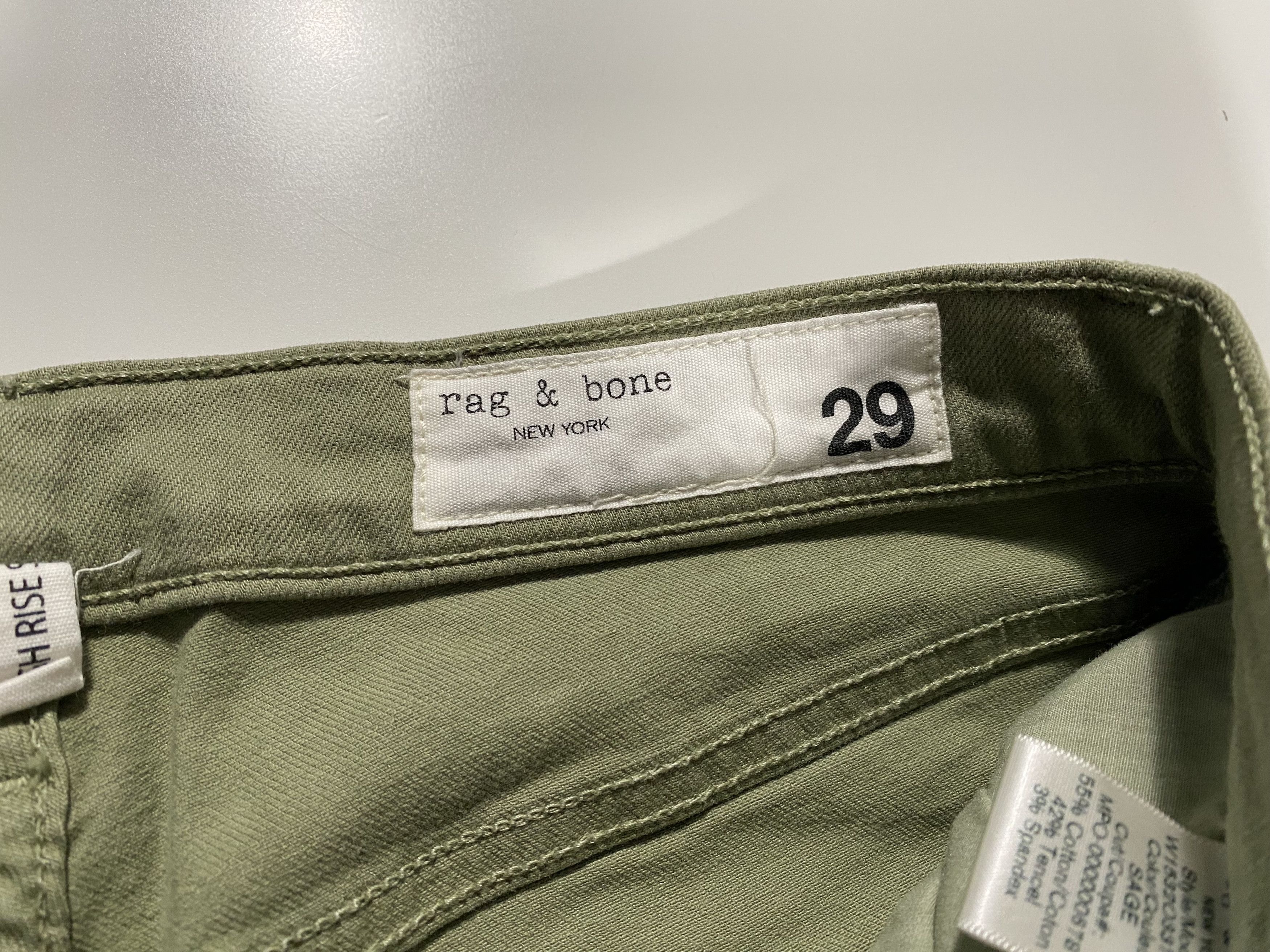 Rag & Bone Rag & Bone High Rise Skinny Jeans Sage colourway 27x22 Size 27" / US 4 / IT 40 - 4 Thumbnail