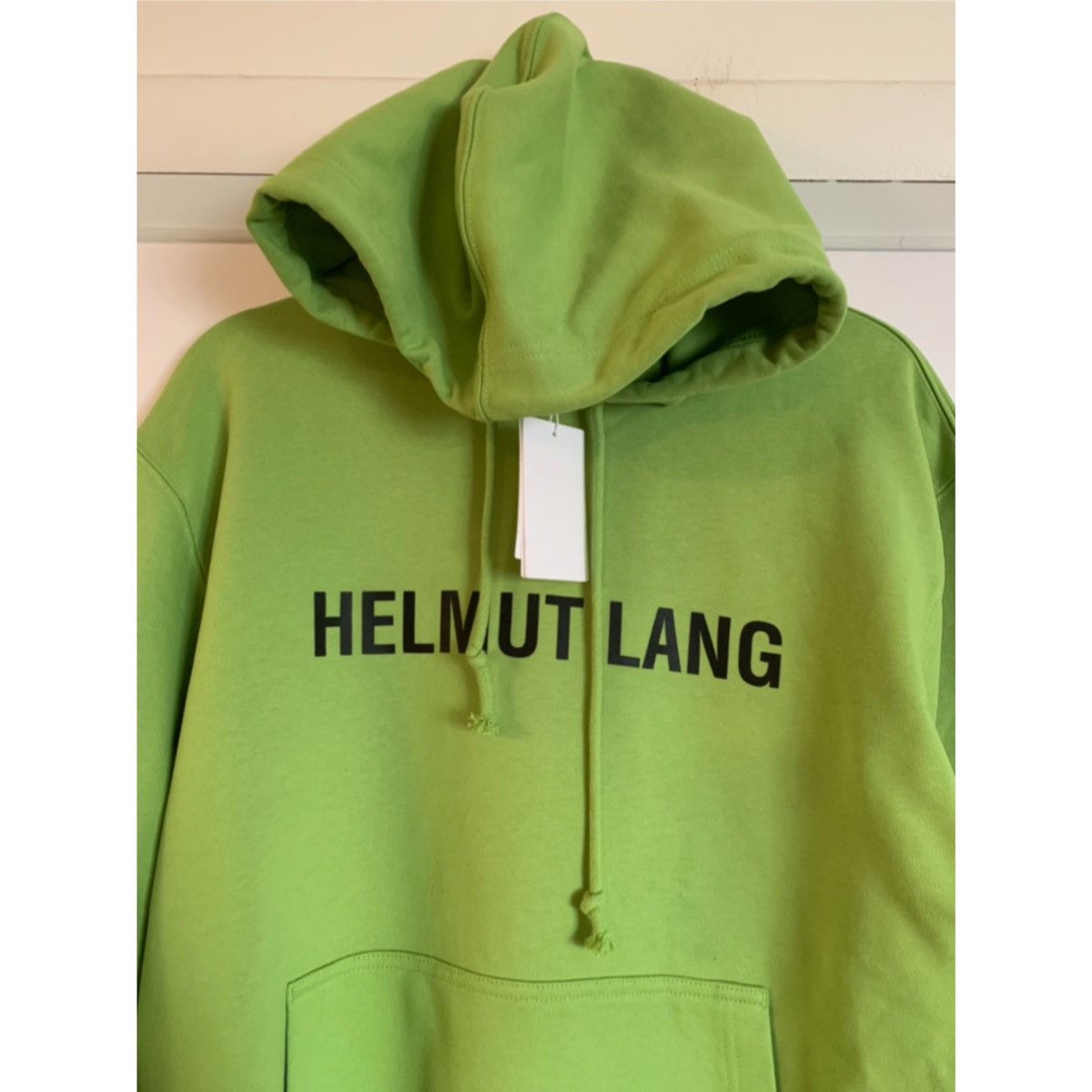 HELMUT LANG CORE LOGO GREEN HOODIE - Sweatshirts Hoodies