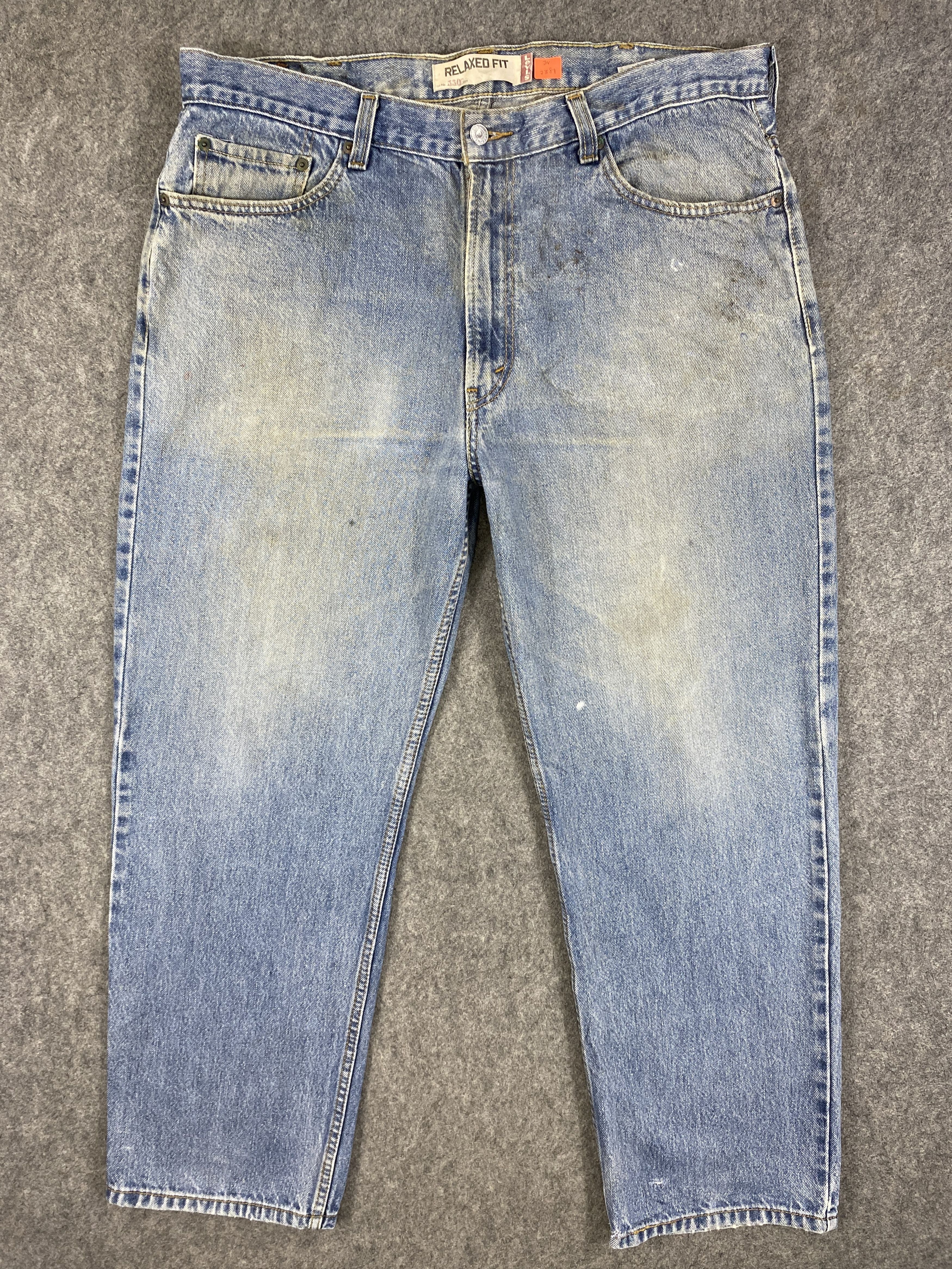 image of Distressed Denim x Levis Dirty Used Blue Vintage Levi's 550 39X29.5 Denim -Jn2387, Men's