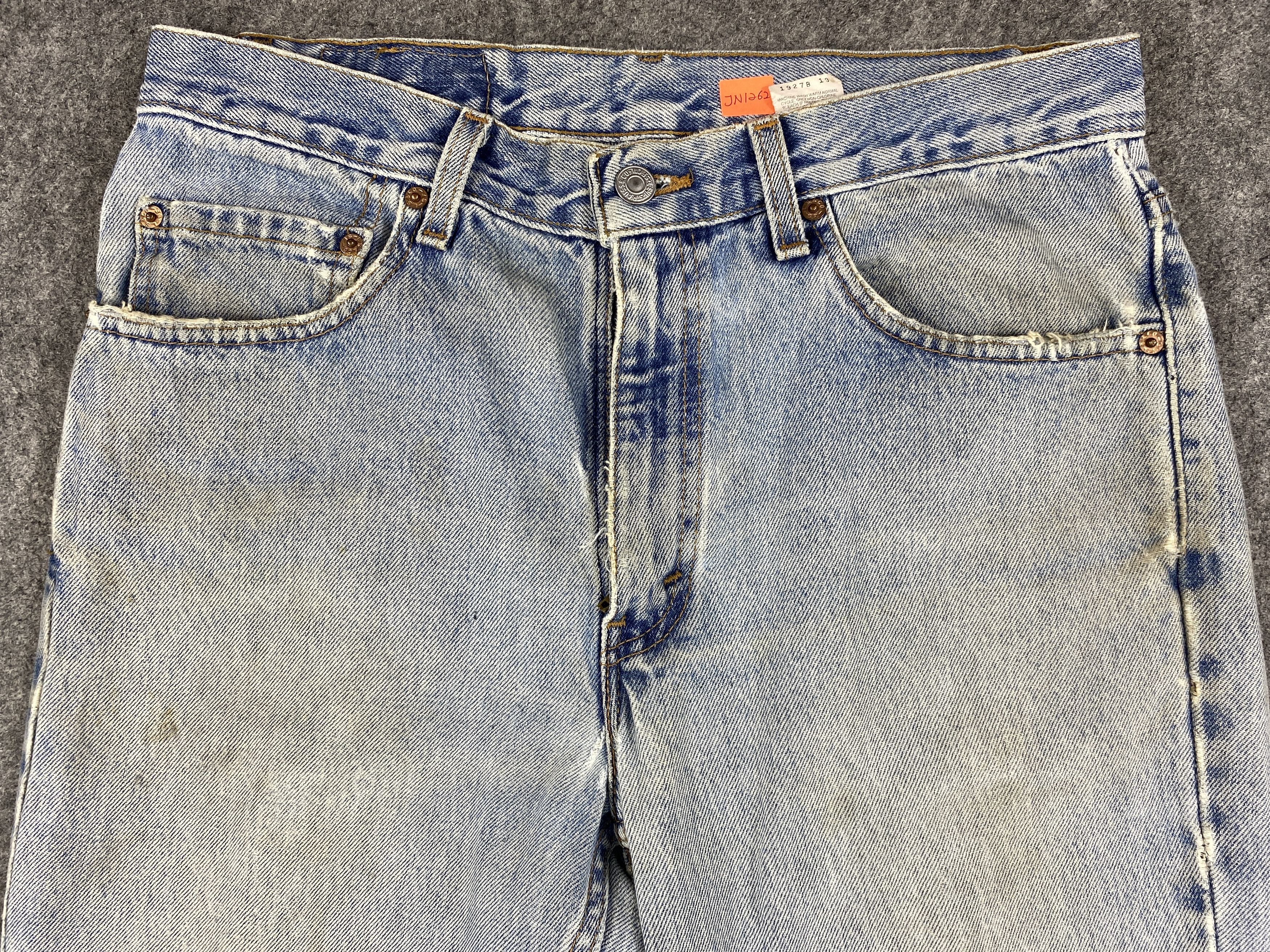 Levi's Light Blue Wash Vintage Levi's 512 Slim 31x32 Denim -JN1262 Size US 31 - 3 Thumbnail