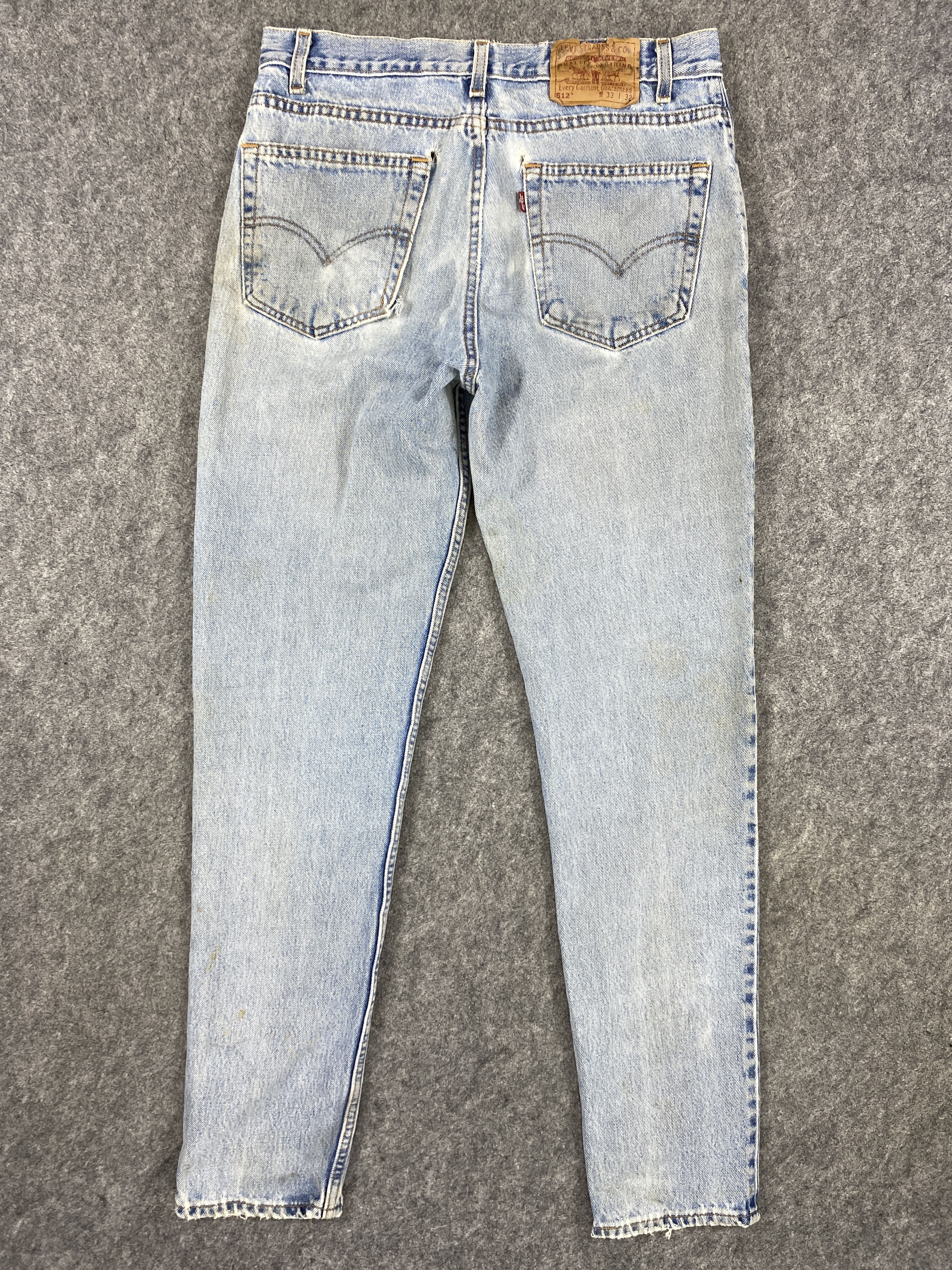 Levi's Light Blue Wash Vintage Levi's 512 Slim 31x32 Denim -JN1262 Size US 31 - 2 Thumbnail