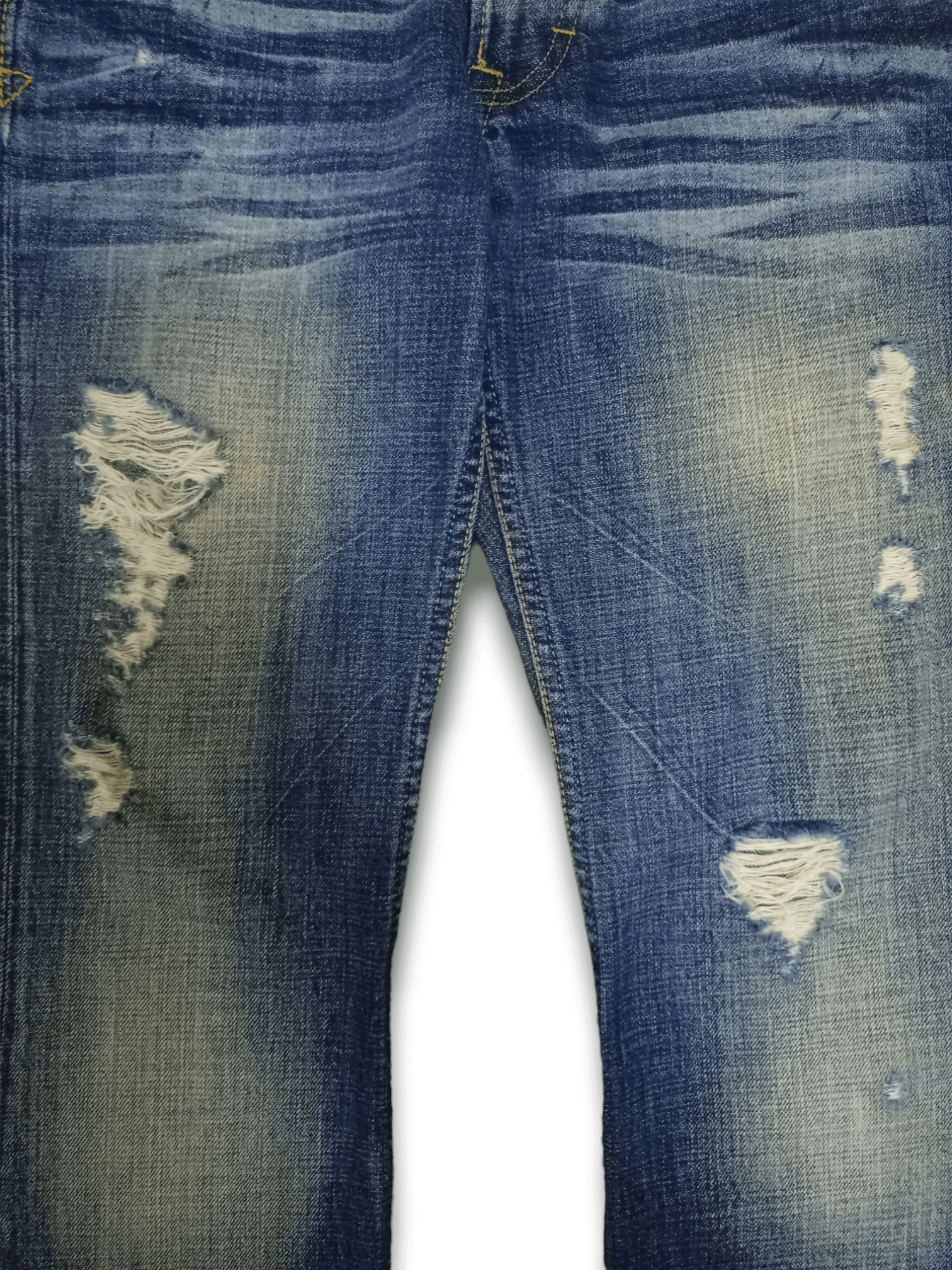 Japanese Brand Vintage Japanese Brand Half Selvedge Blue Wash Flare Jeans Size 30" / US 8 / IT 44 - 7 Thumbnail