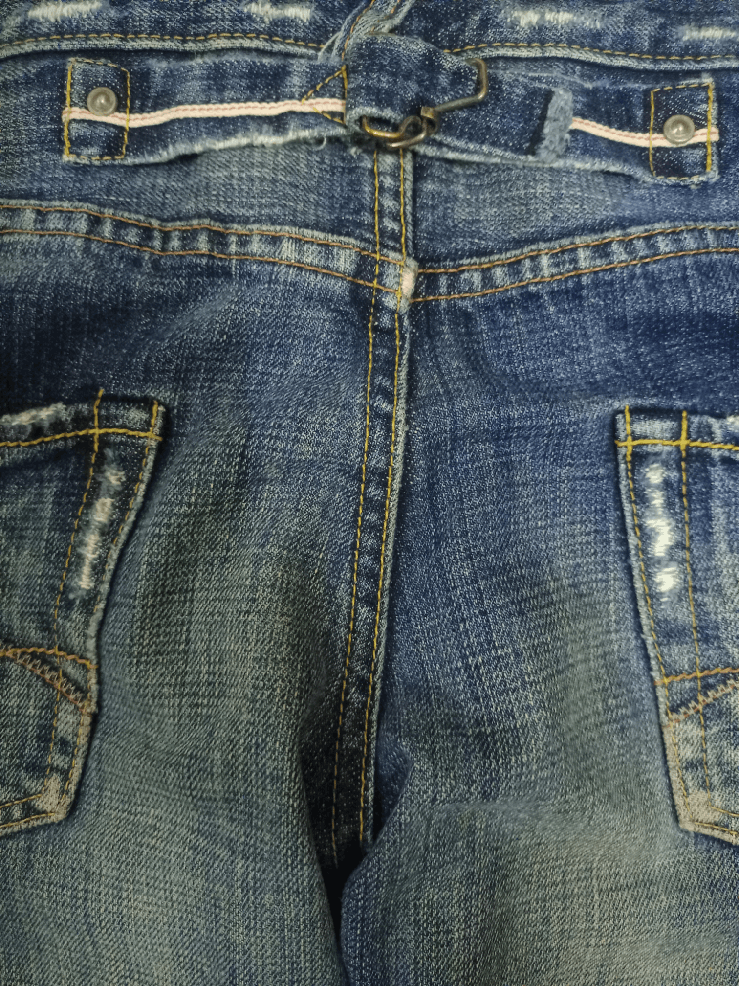 Japanese Brand Vintage Japanese Brand Half Selvedge Blue Wash Flare Jeans Size 30" / US 8 / IT 44 - 10 Thumbnail