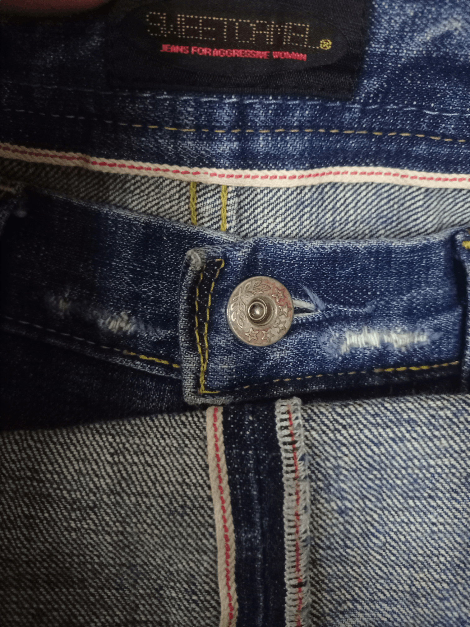 Japanese Brand Vintage Japanese Brand Half Selvedge Blue Wash Flare Jeans Size 30" / US 8 / IT 44 - 3 Thumbnail
