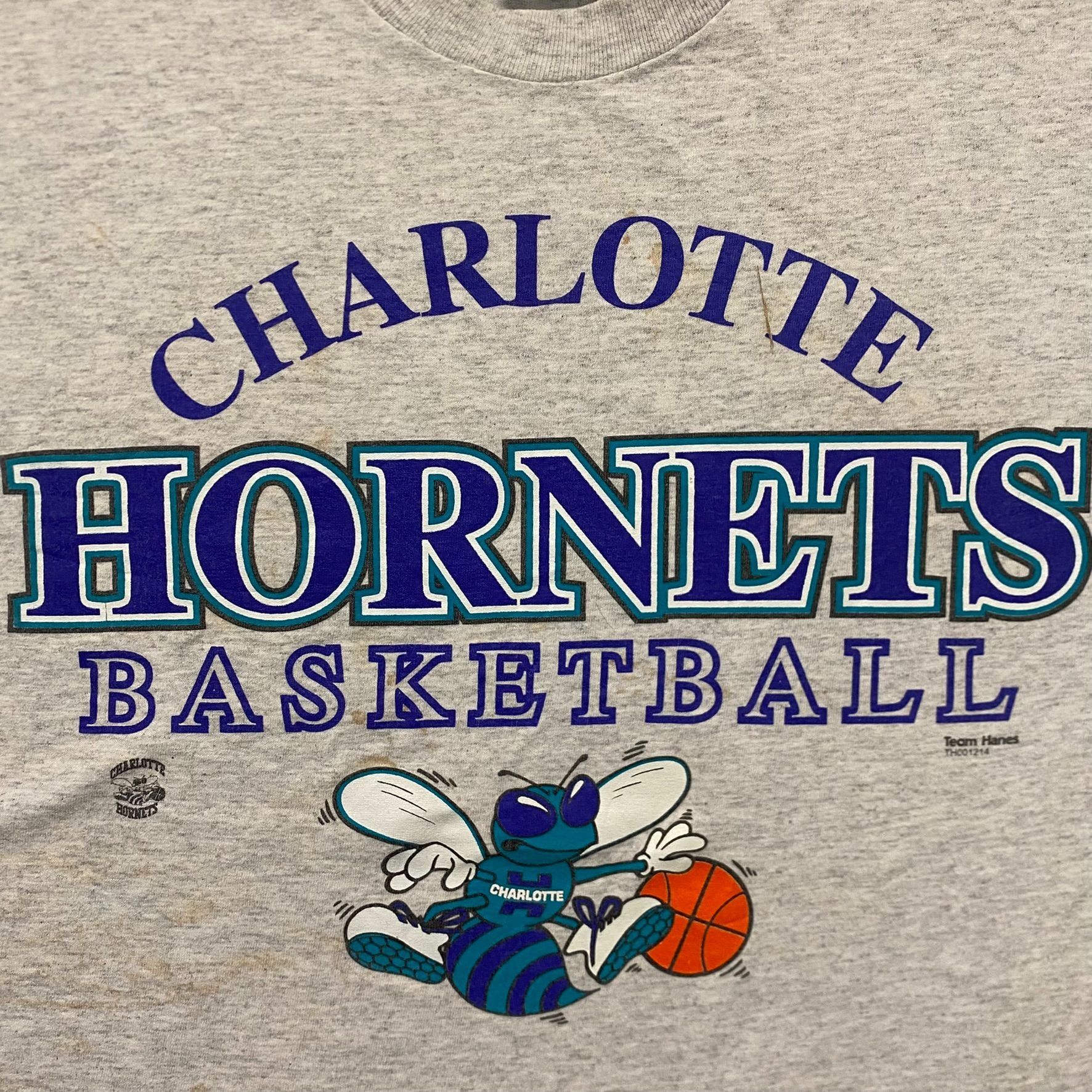 NBA Vintage 90s Essential Charlotte Hornets Basketball T-Shirt Size US XL / EU 56 / 4 - 3 Thumbnail
