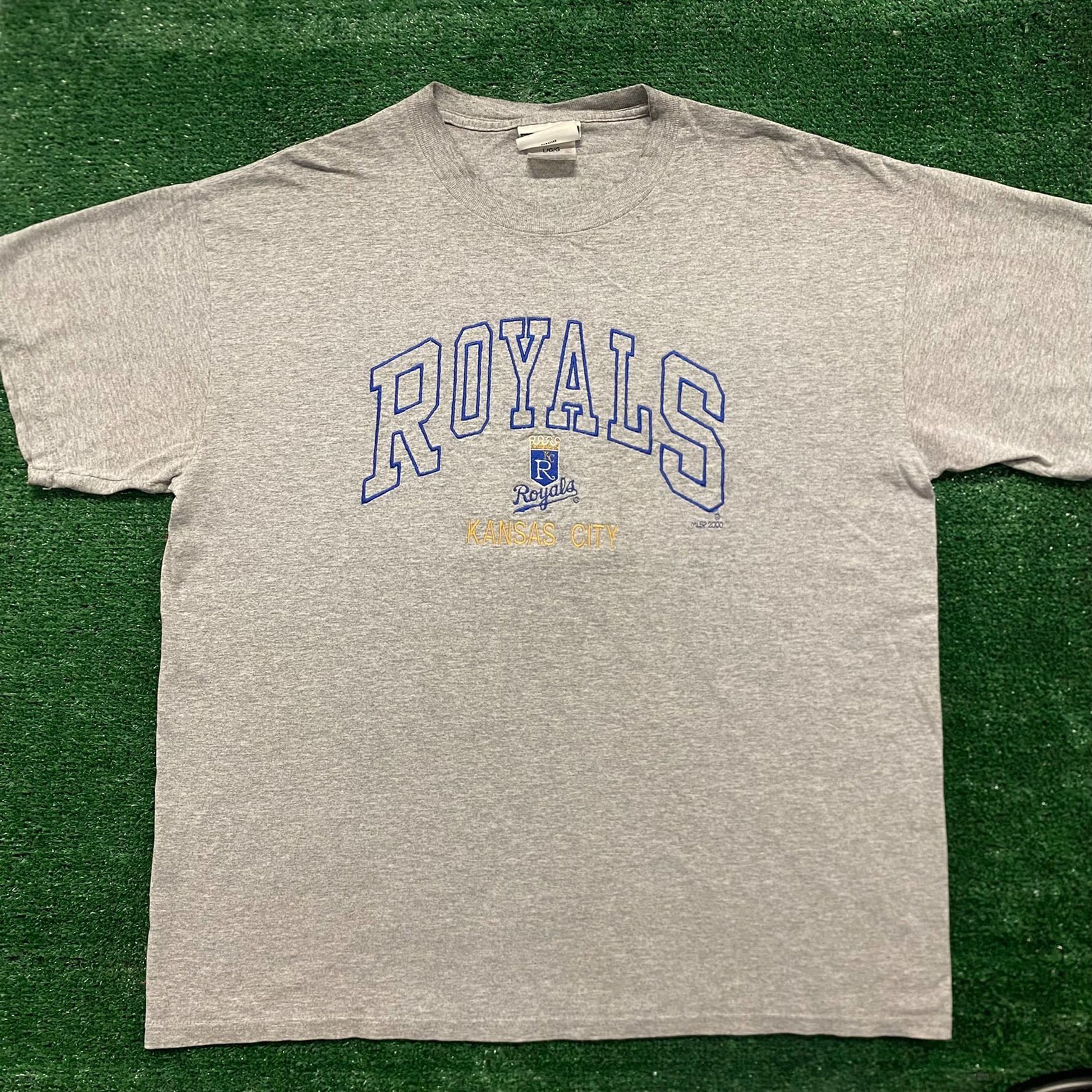 Vintage MLB (Logo 7) - Kansas City Royals Single Stitch T-Shirt 1998 Medium